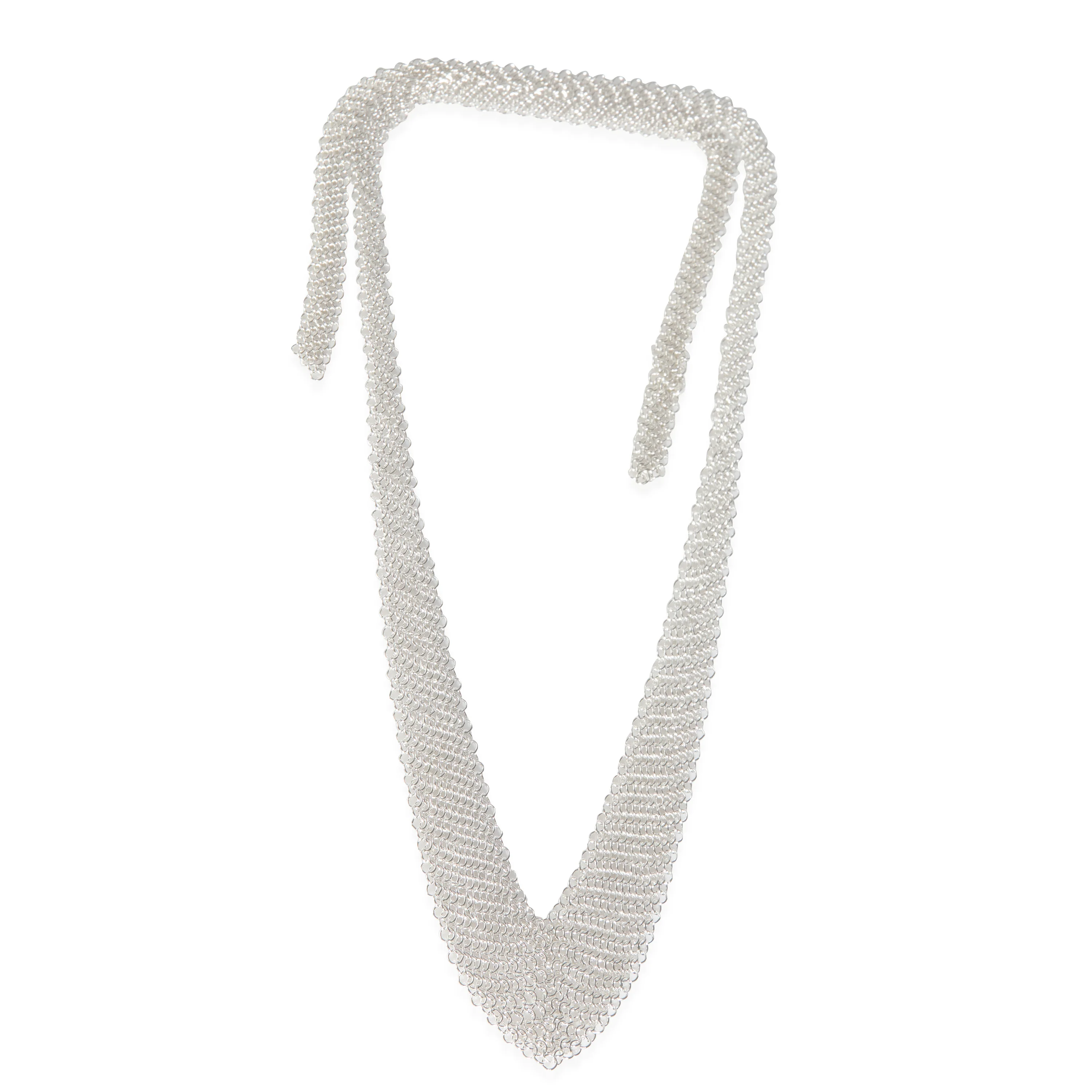 Elsa Peretti Mesh Bib Necklace in Sterling Silver - Image 2