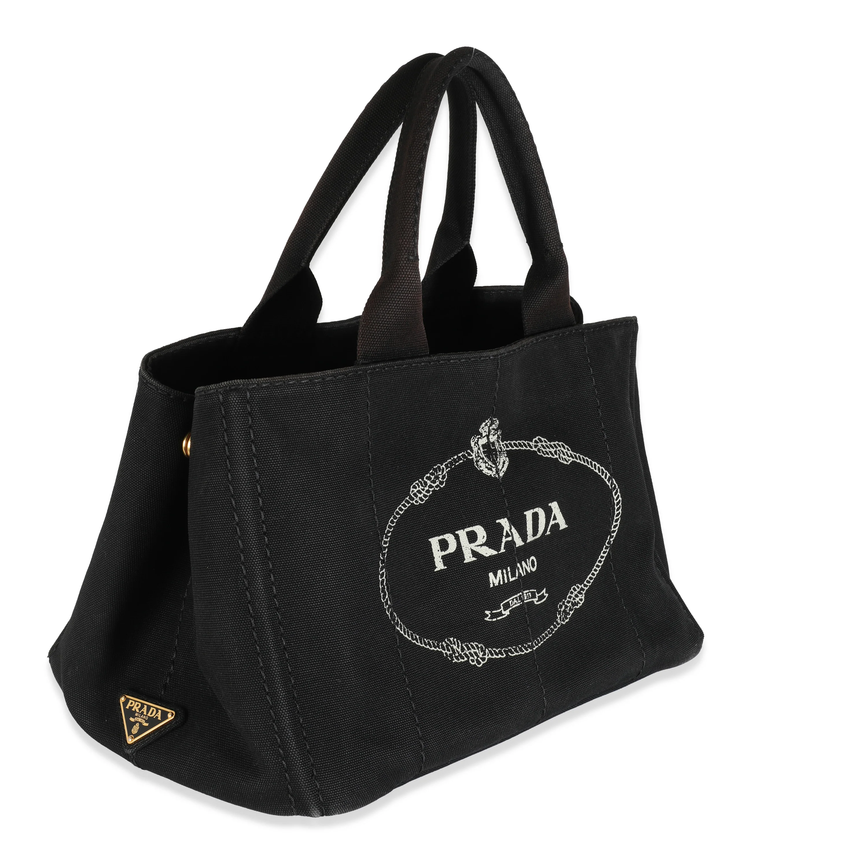 Black Canvas Logo Medium Canapa Tote - Image 3