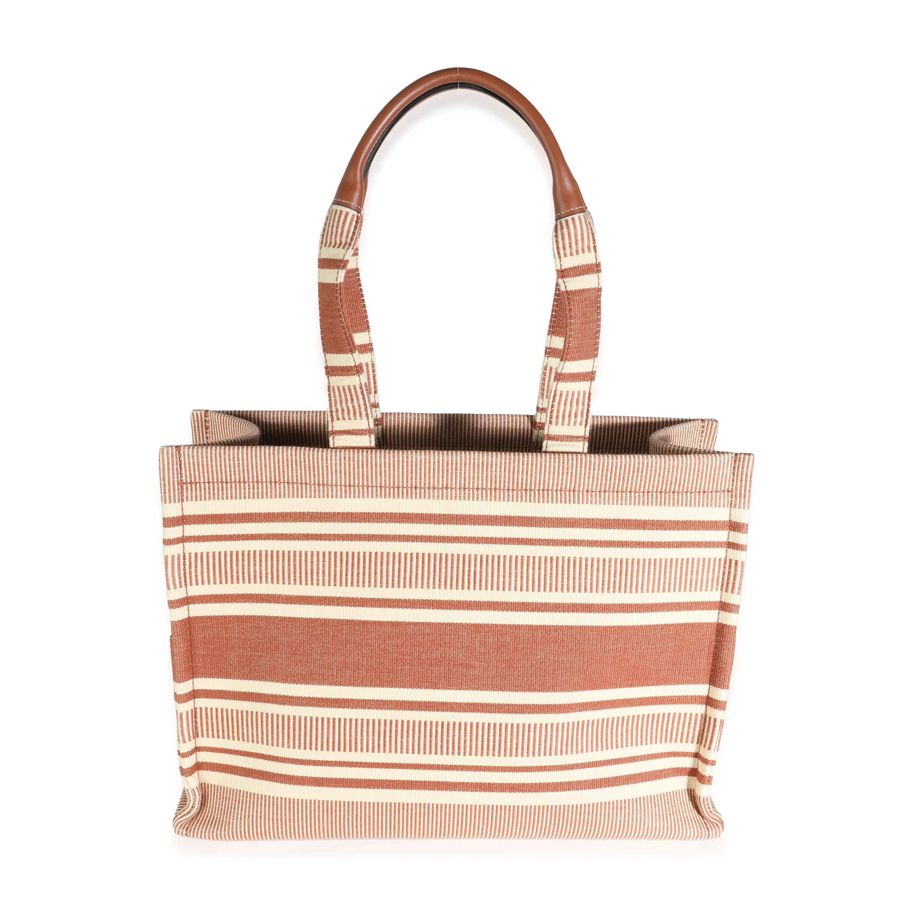 Sienna Striped Textile Large Cabas Thais - Image 4