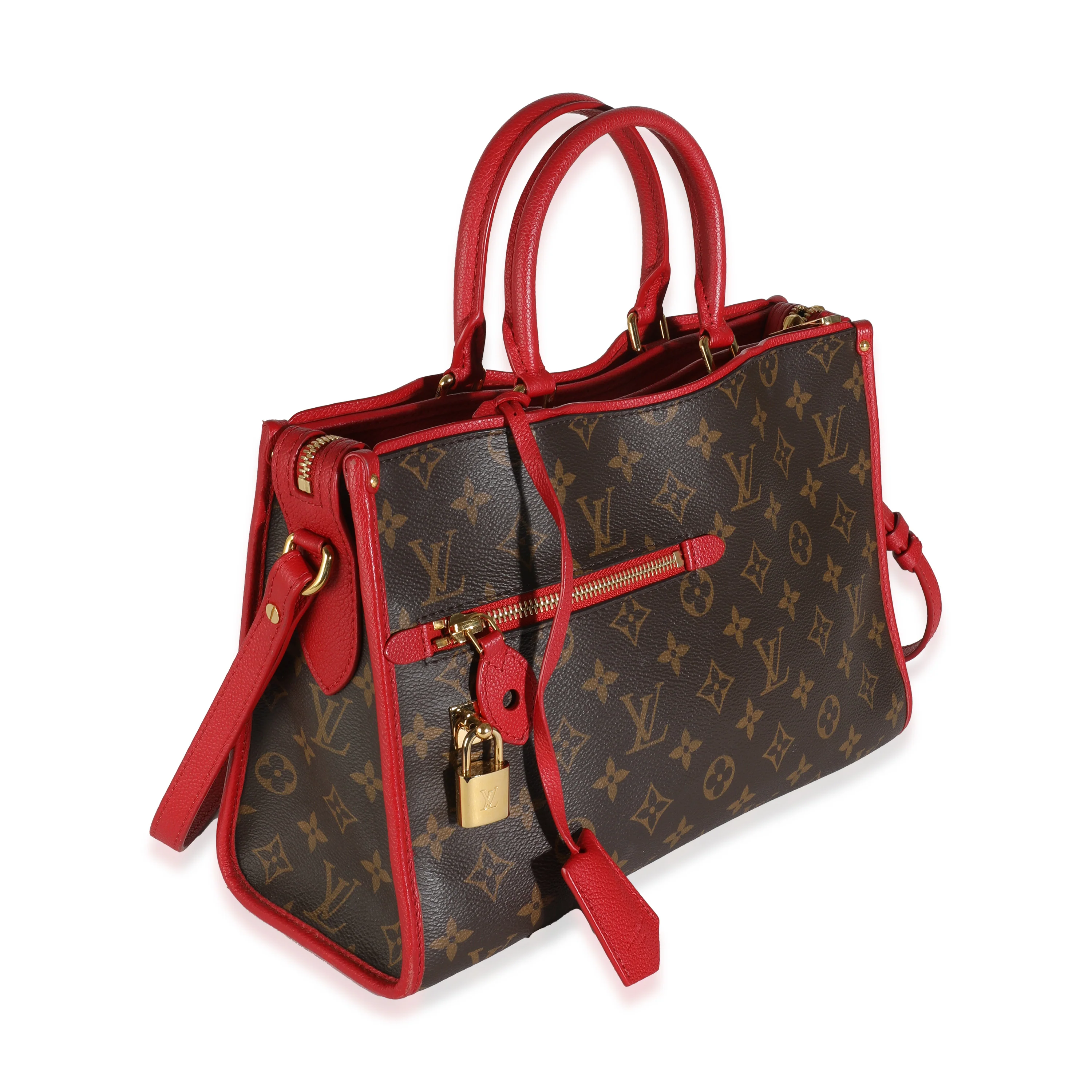 Cerise Monogram Canvas Popincourt PM - Image 3