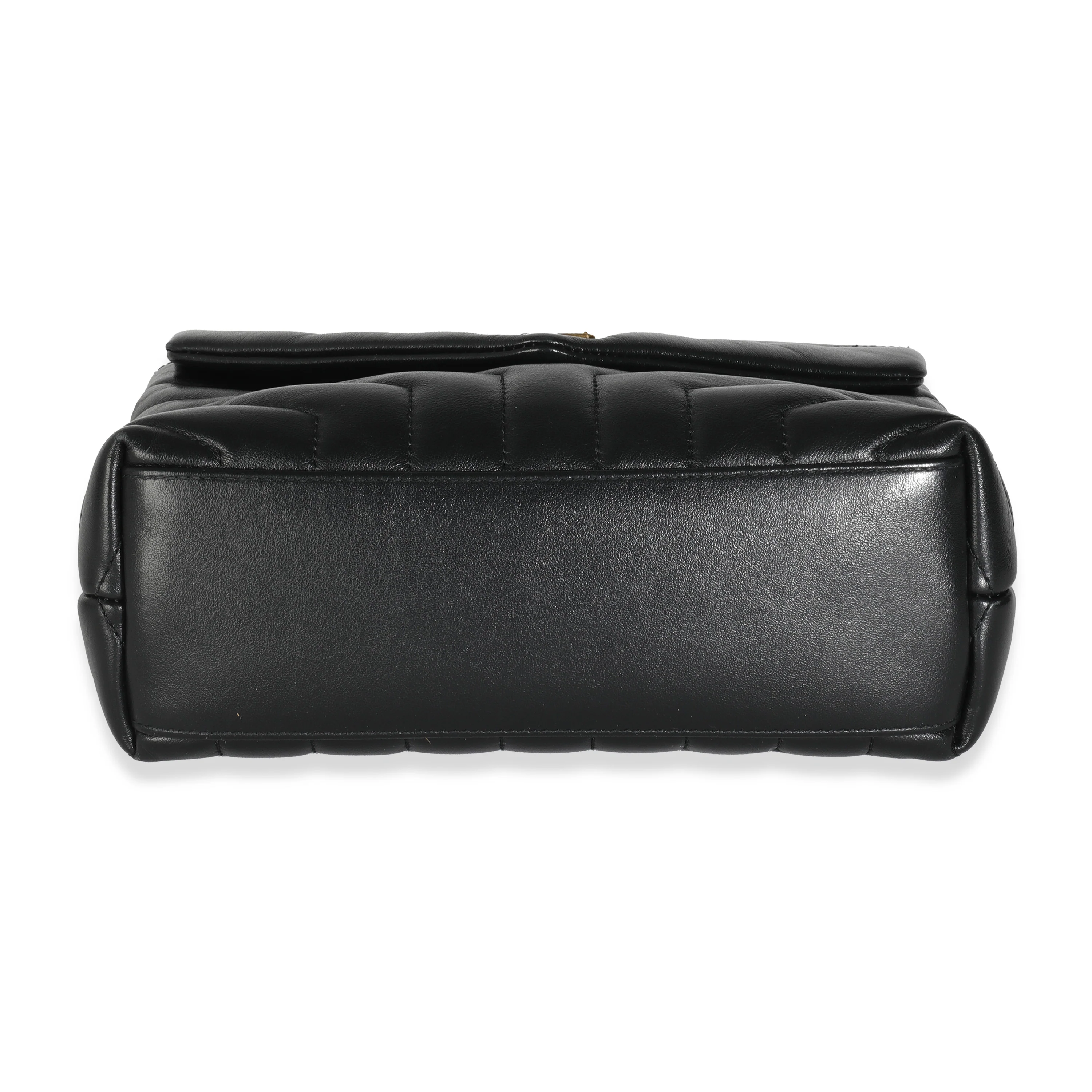 Black Chevron Calfskin Y Quilted Monogram Small Loulou - Image 5