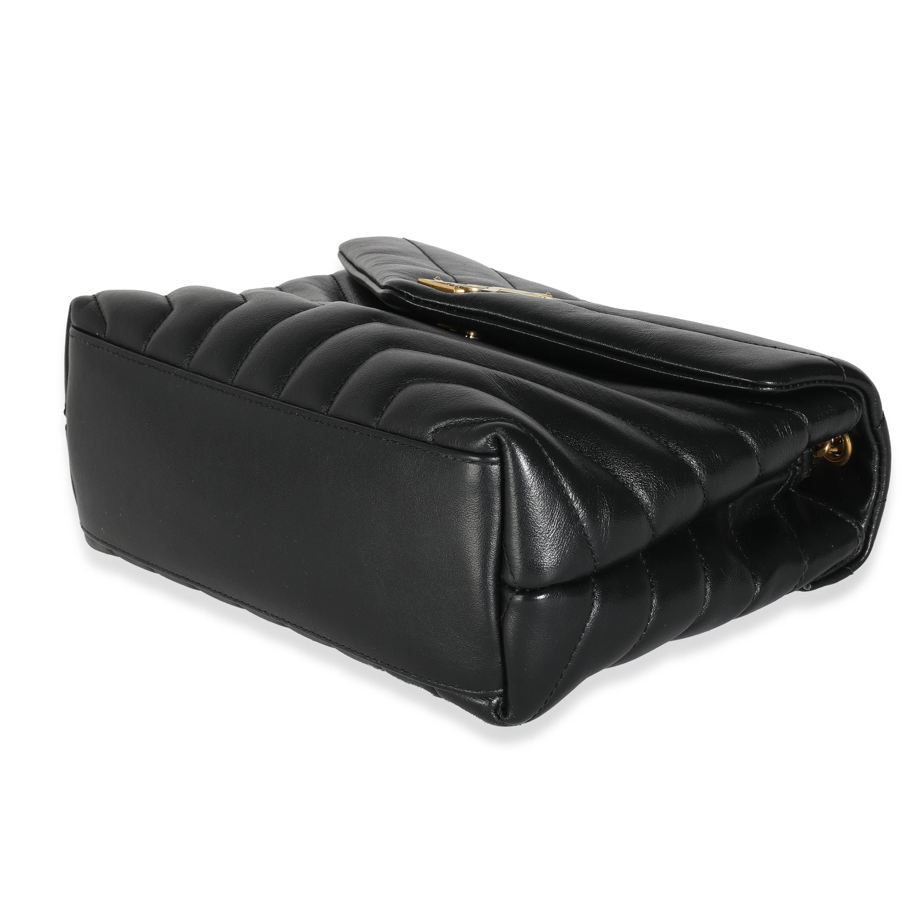 Black Chevron Calfskin Y Quilted Monogram Small Loulou - Image 7
