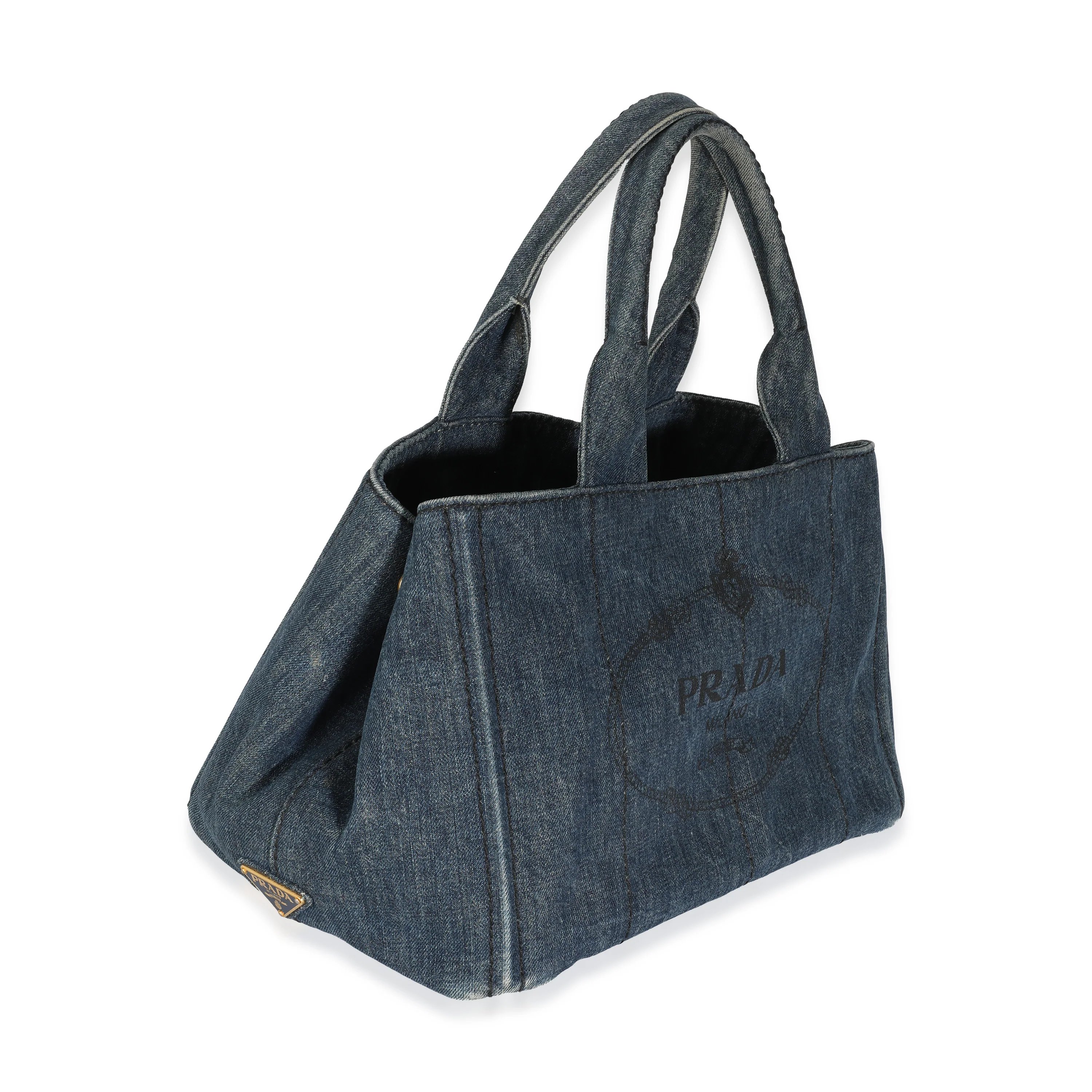 Blue Denim Medium Canapa Tote - Image 3