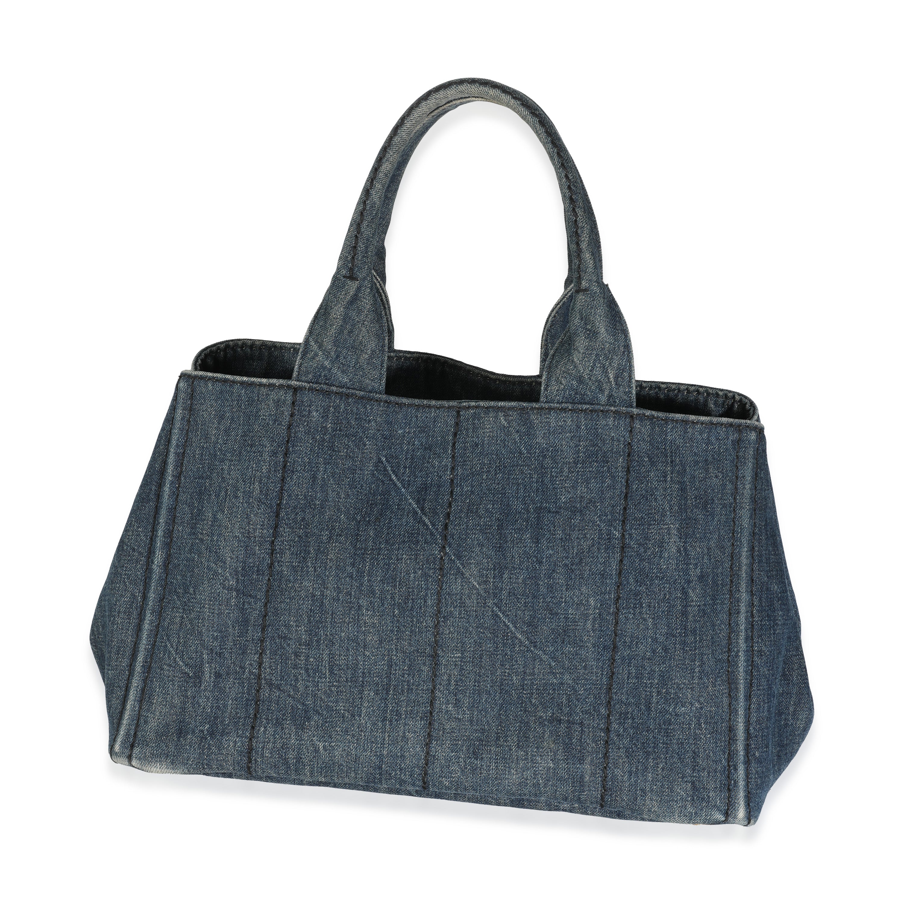 Blue Denim Medium Canapa Tote - Image 4