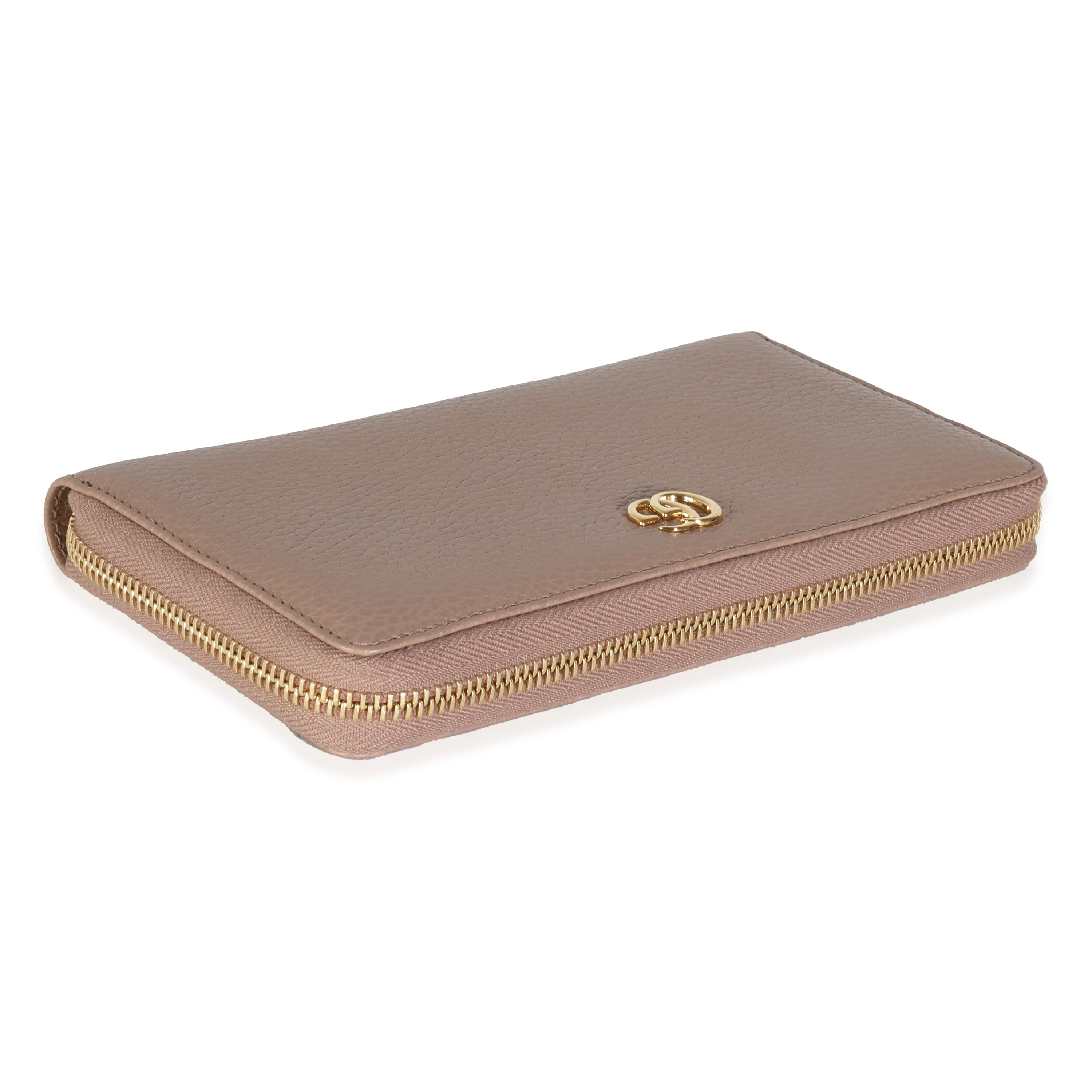Pink Calfskin GG Marmont Zip Around Wallet - Image 6