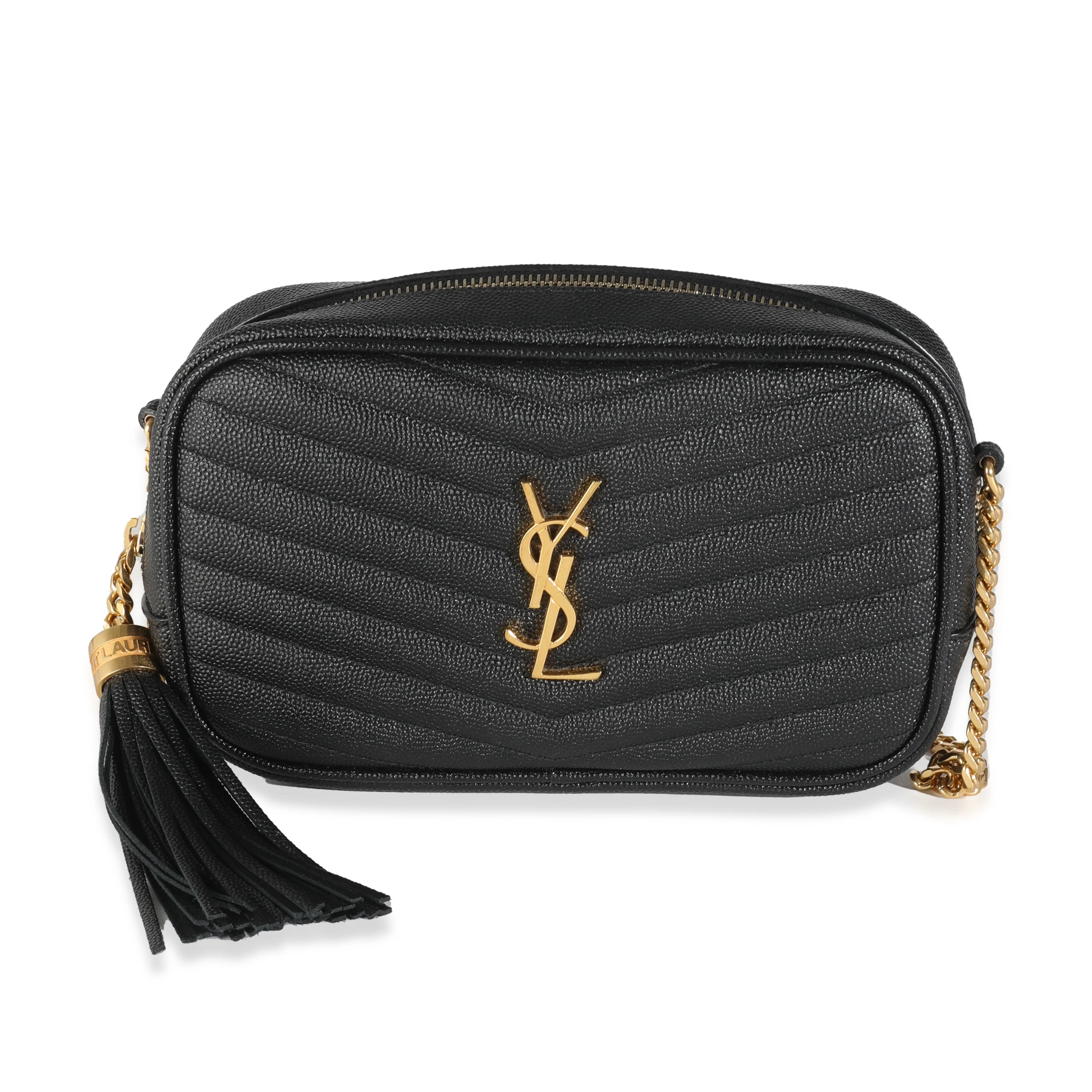 Black Grain De Poudre Mini Lou Camera Bag