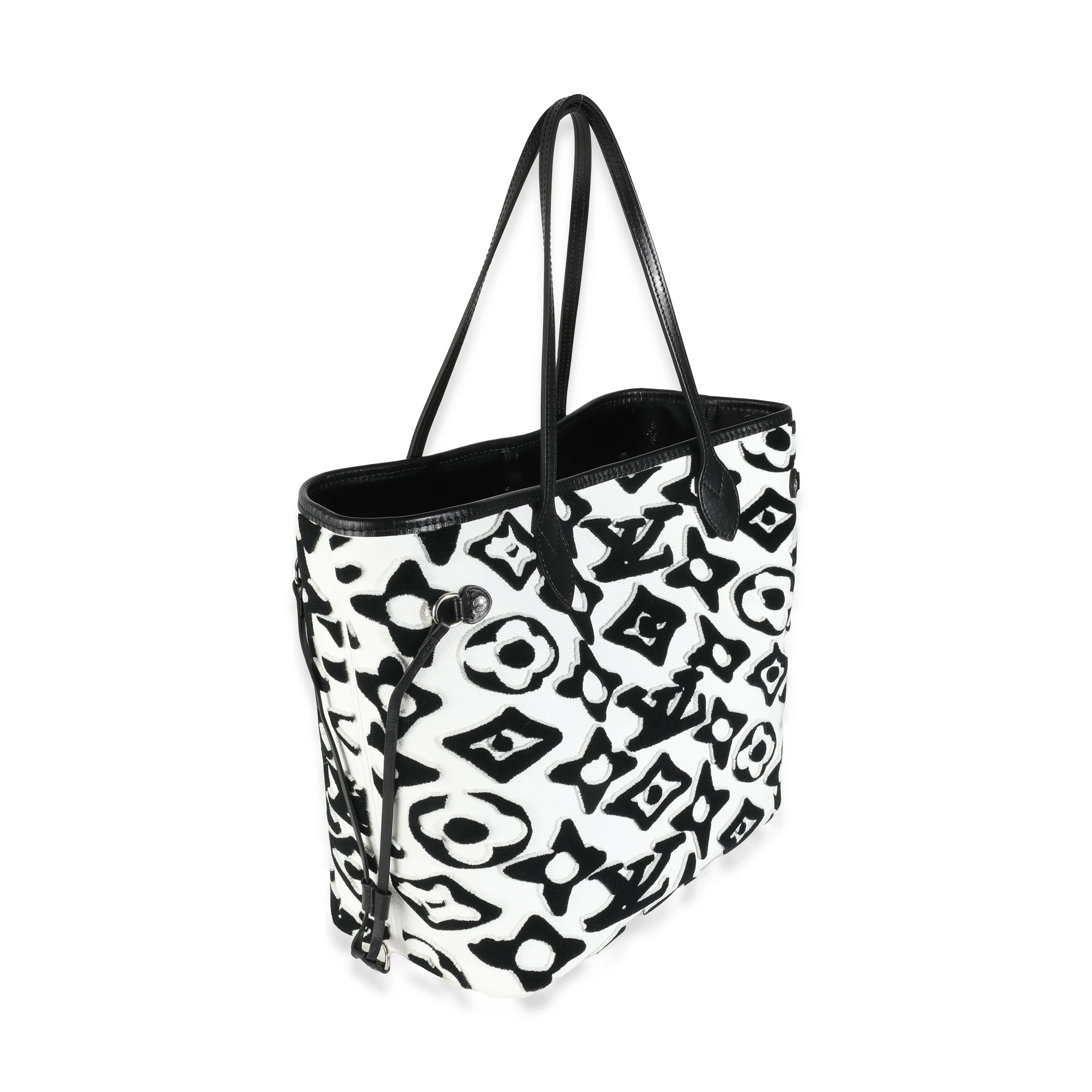 x UF Black White Tufted Monogram Neverfull MM - Image 3