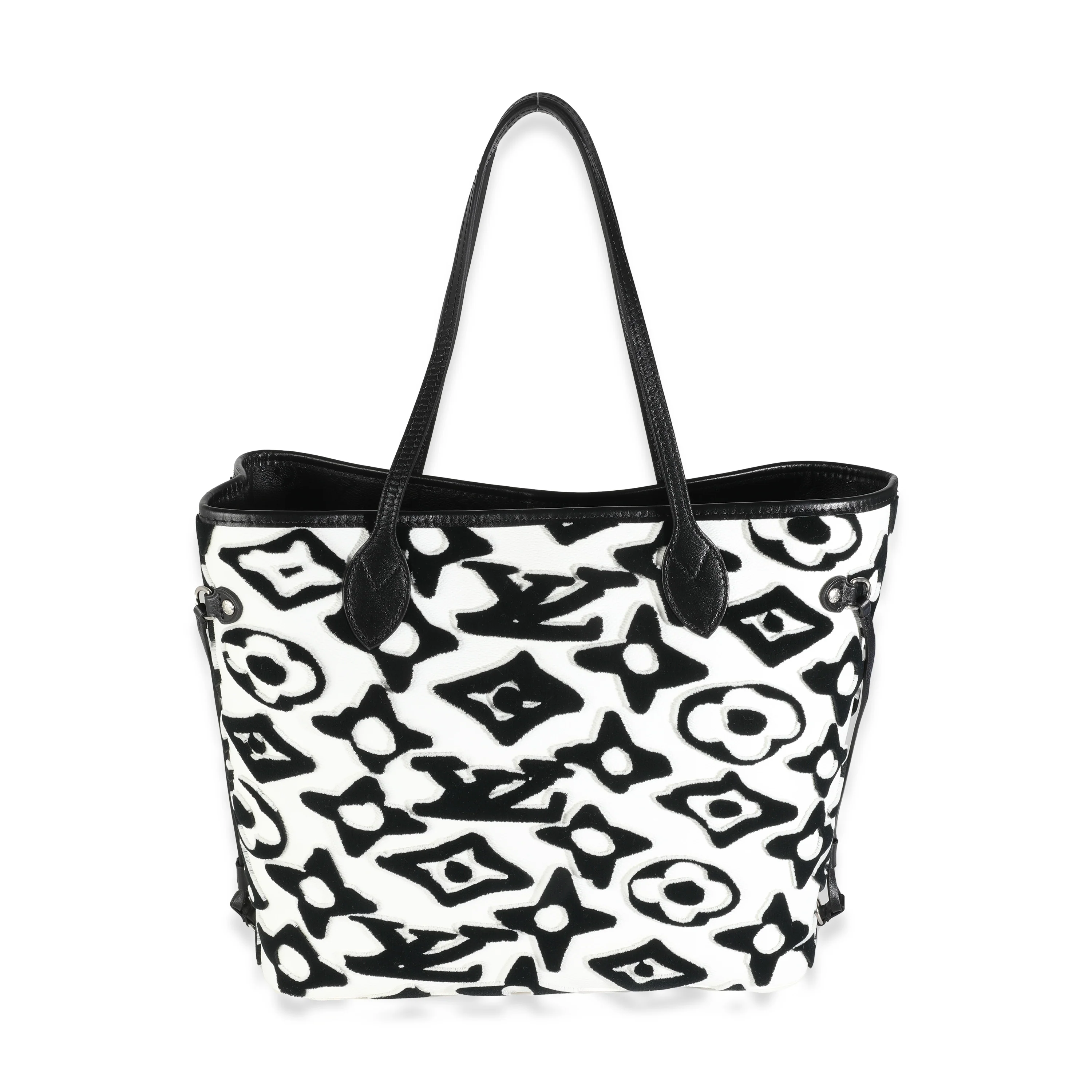 x UF Black White Tufted Monogram Neverfull MM - Image 4