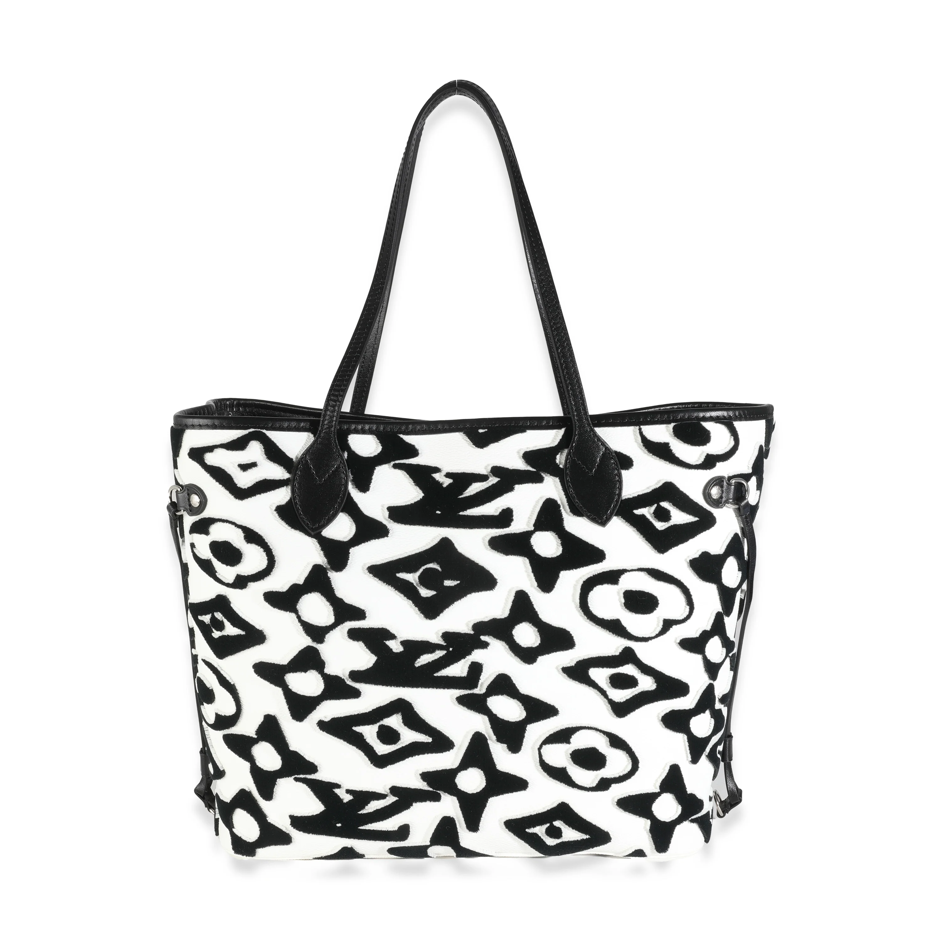 x UF Black White Tufted Monogram Neverfull MM - Image 5