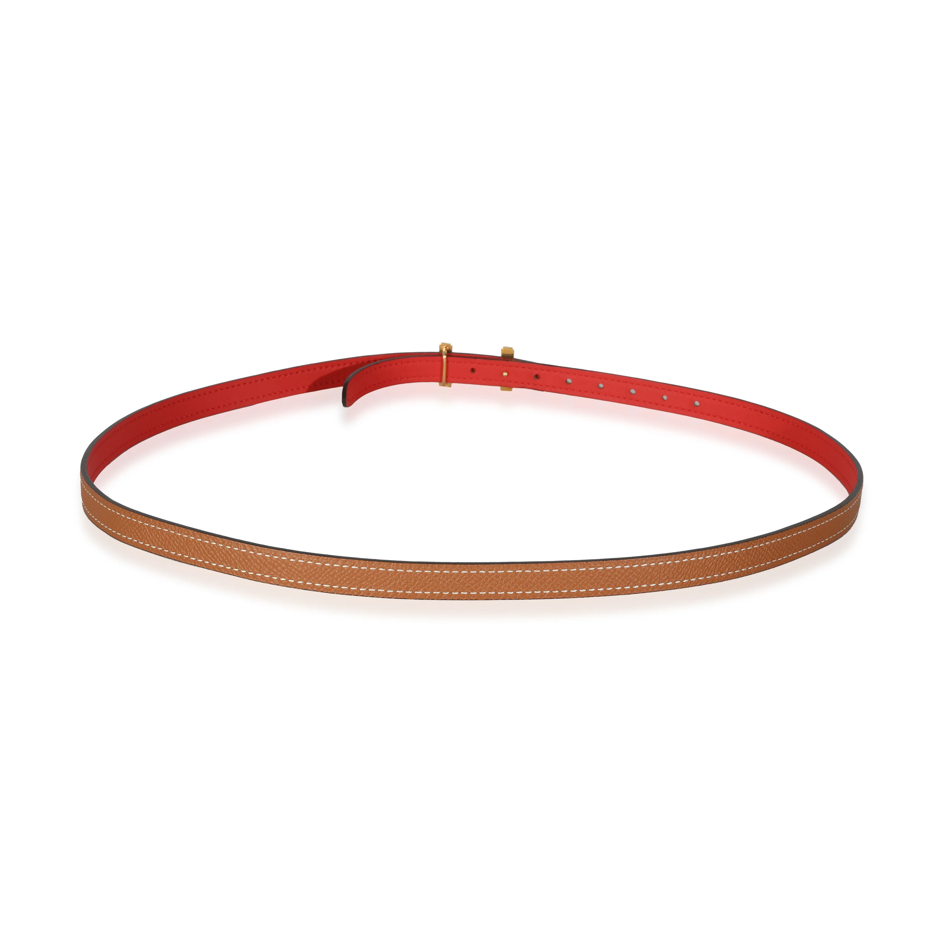 Rose Jaipur Swift Gold Epsom Focus Belt GHW 85 - Image 3