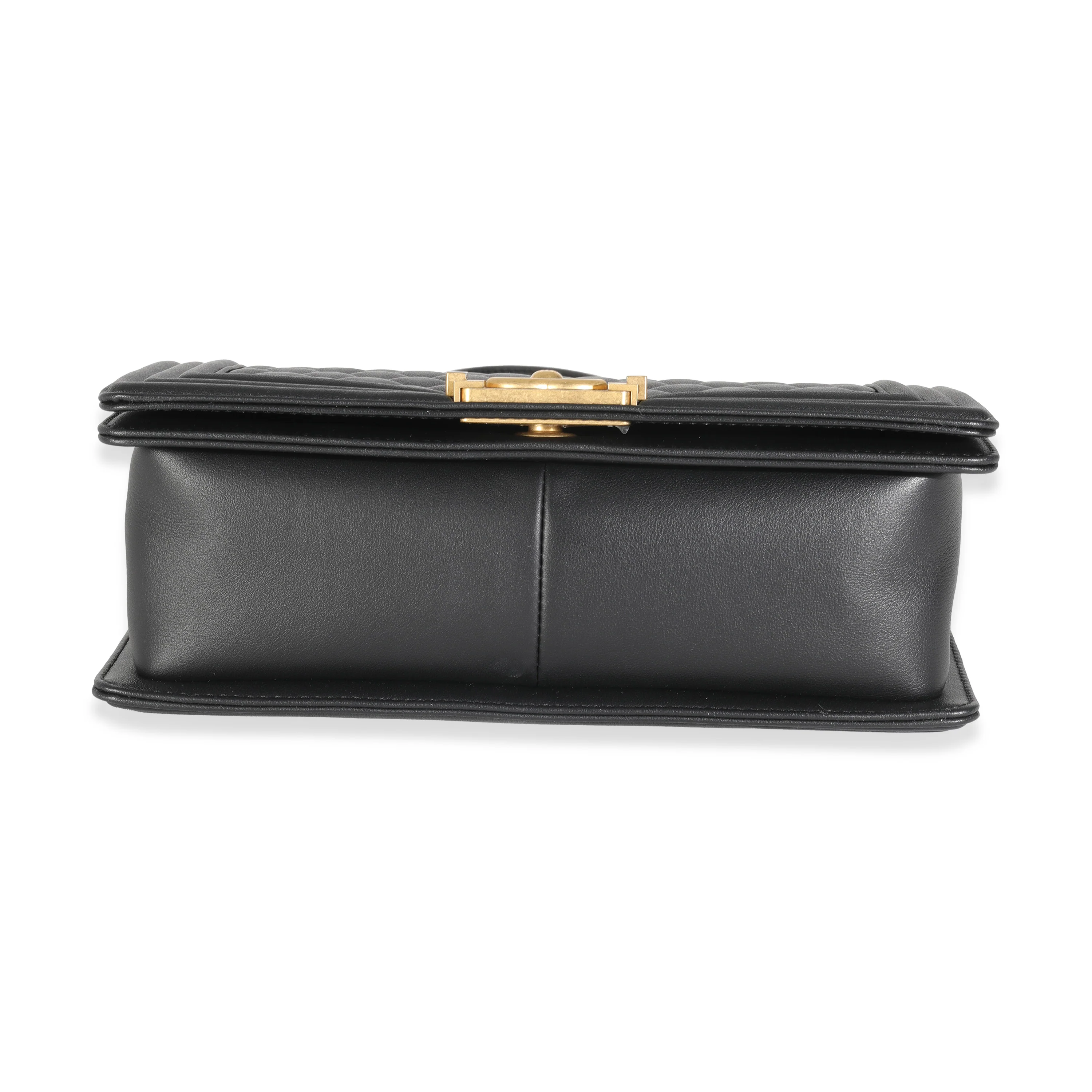 Black Quilted Calfskin Medium Boy Bag - Image 5