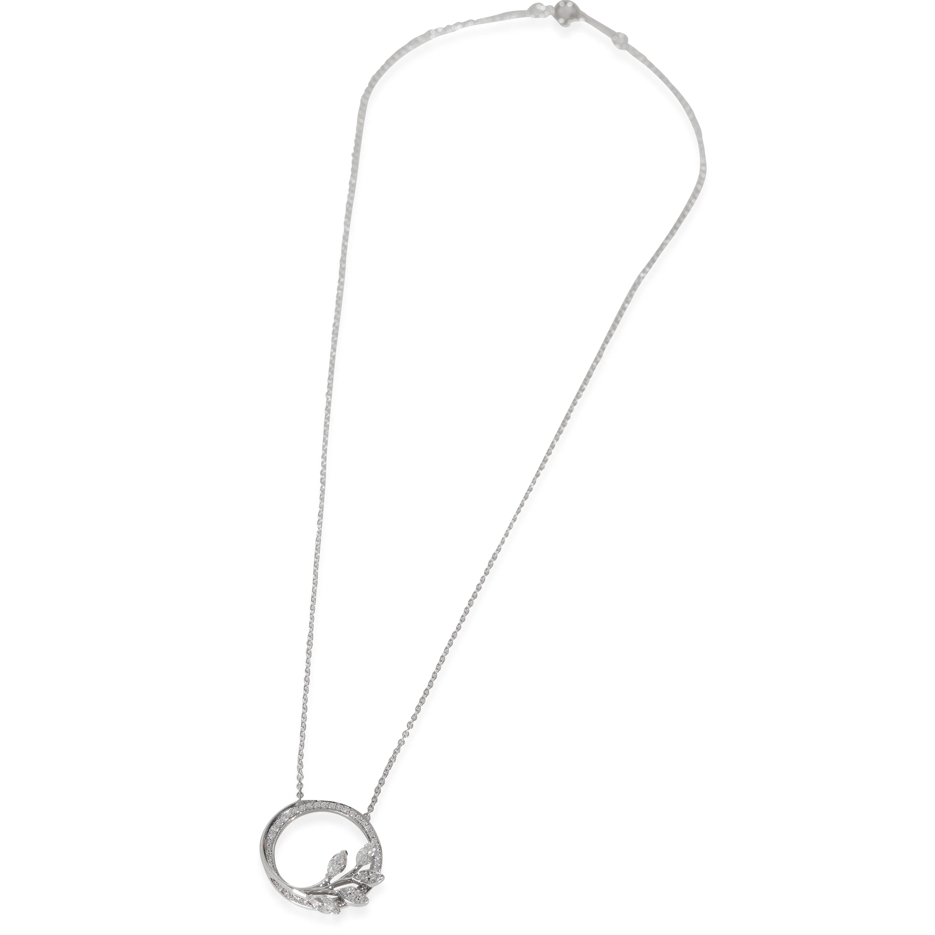 Victoria Diamond Pendant in Platinum 0.39 CTW - Image 2