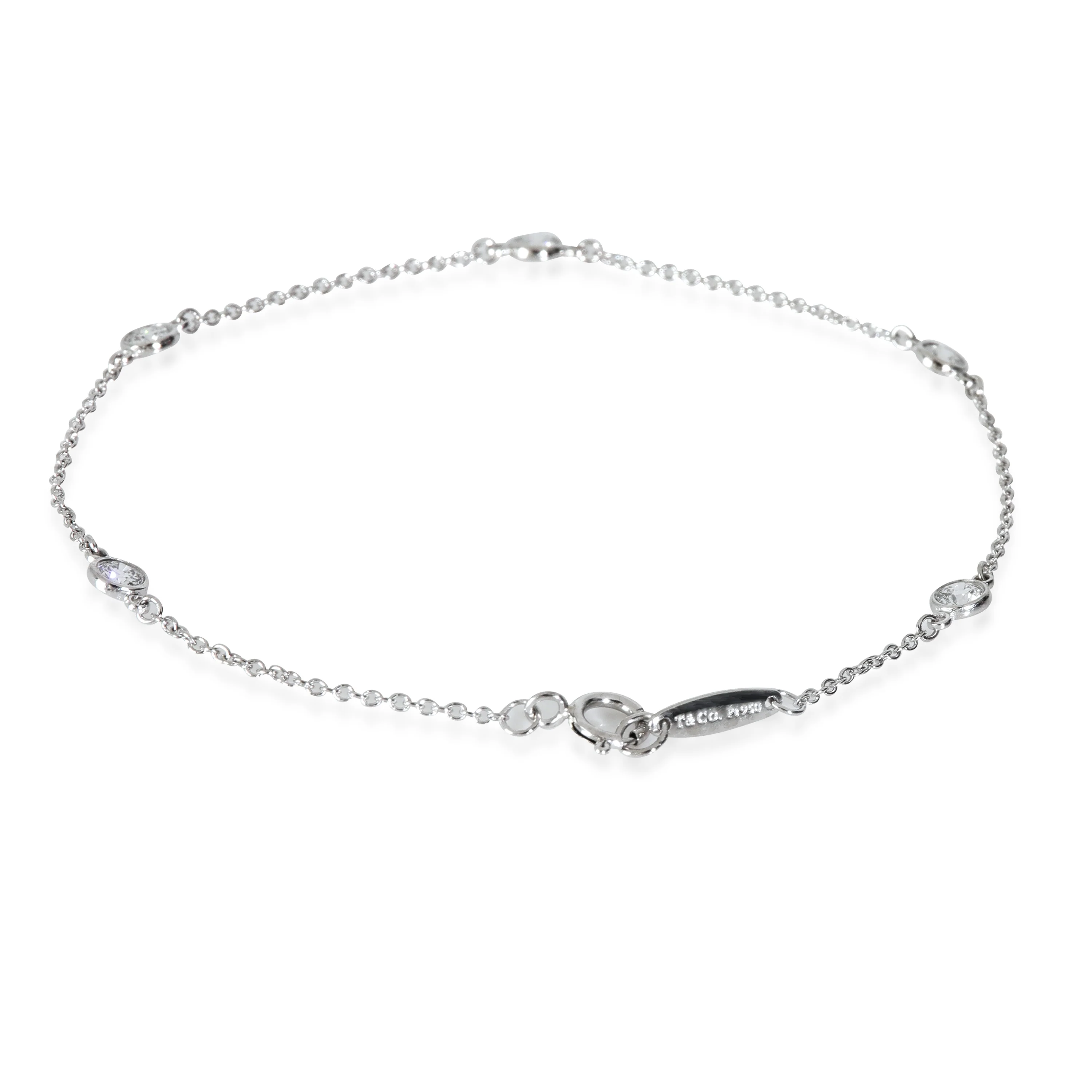 Elsa Peretti Diamond Bracelet in  Platinum 0.4 CTW - Image 3