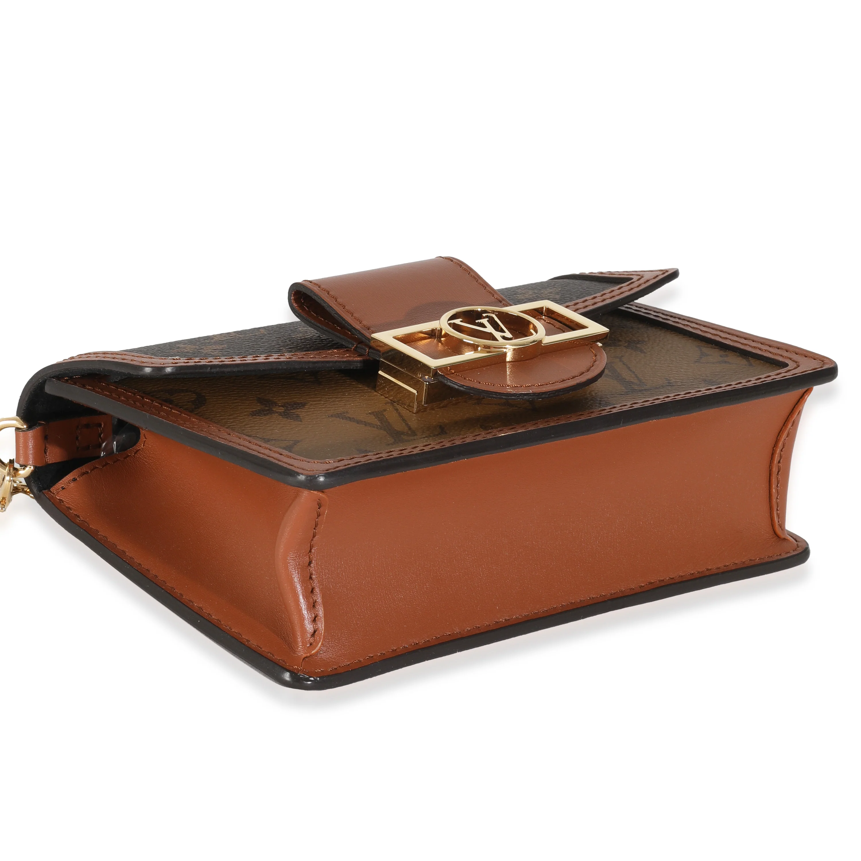 Reverse Monogram Canvas Dauphine Chain Wallet - Image 6