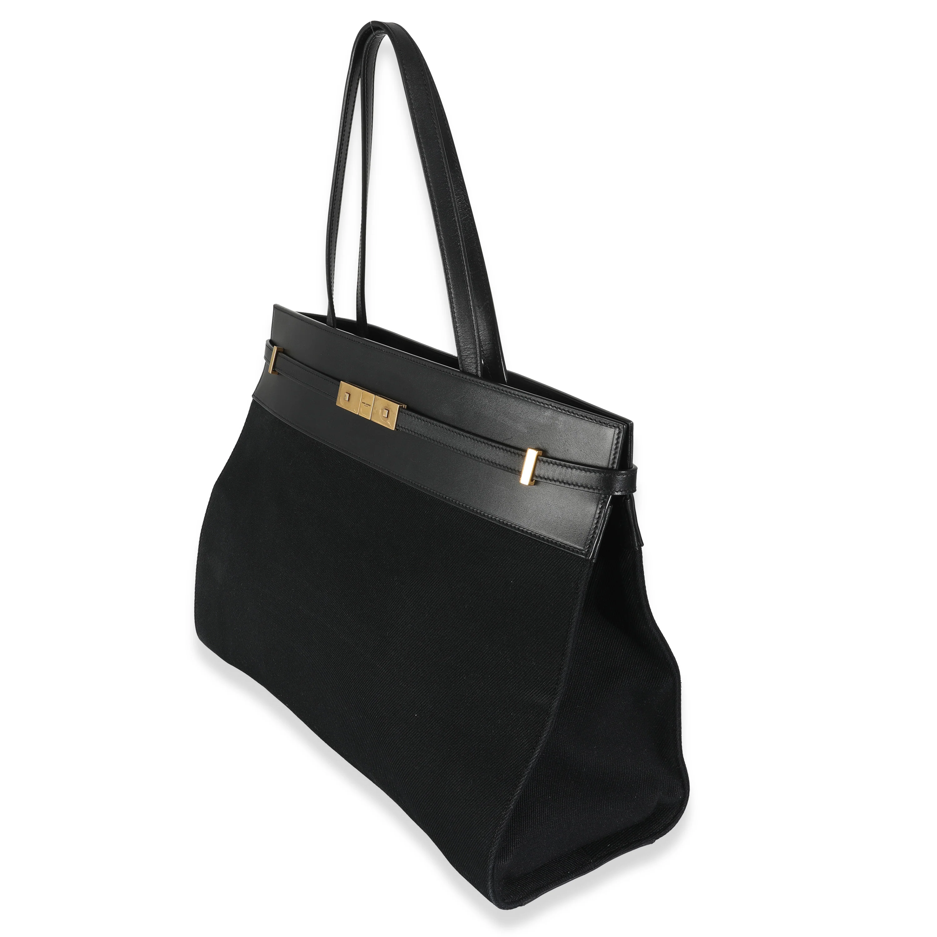 Black Canvas Manhattan Tote - Image 2