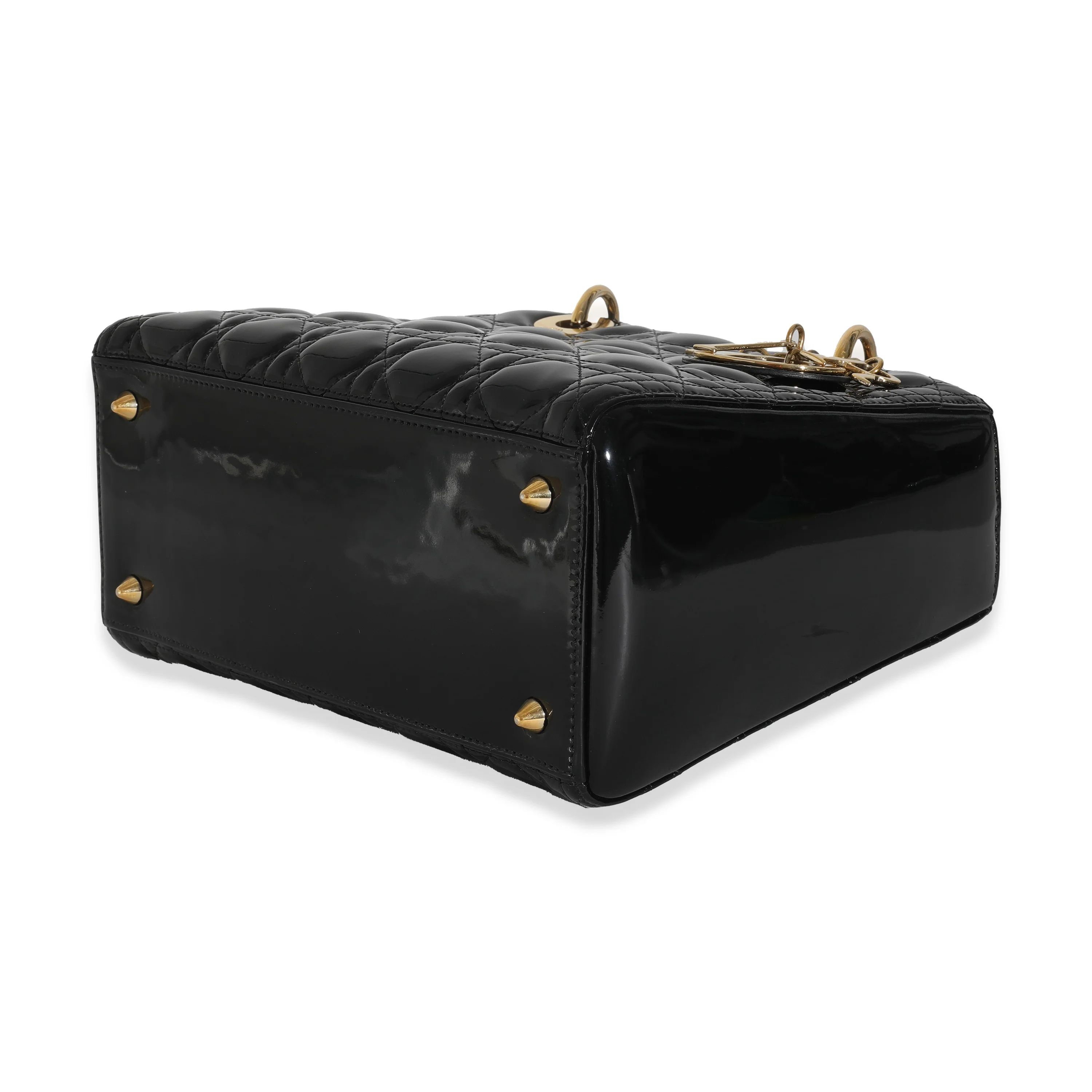 Black Patent Cannage Medium Lady Dior - Image 7