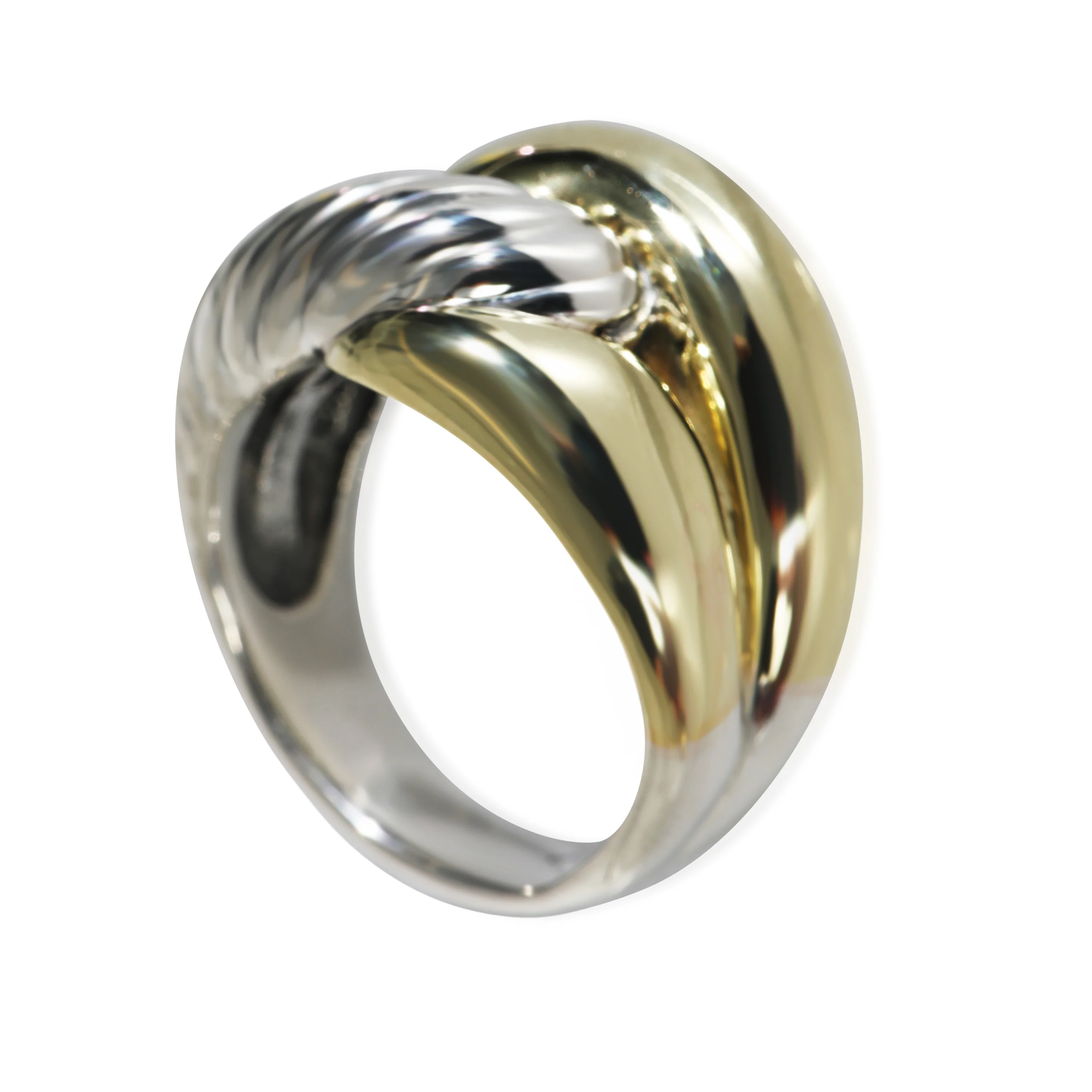 Labyrinth Ring in 14k Yellow Gold/Sterling Silver - Image 3