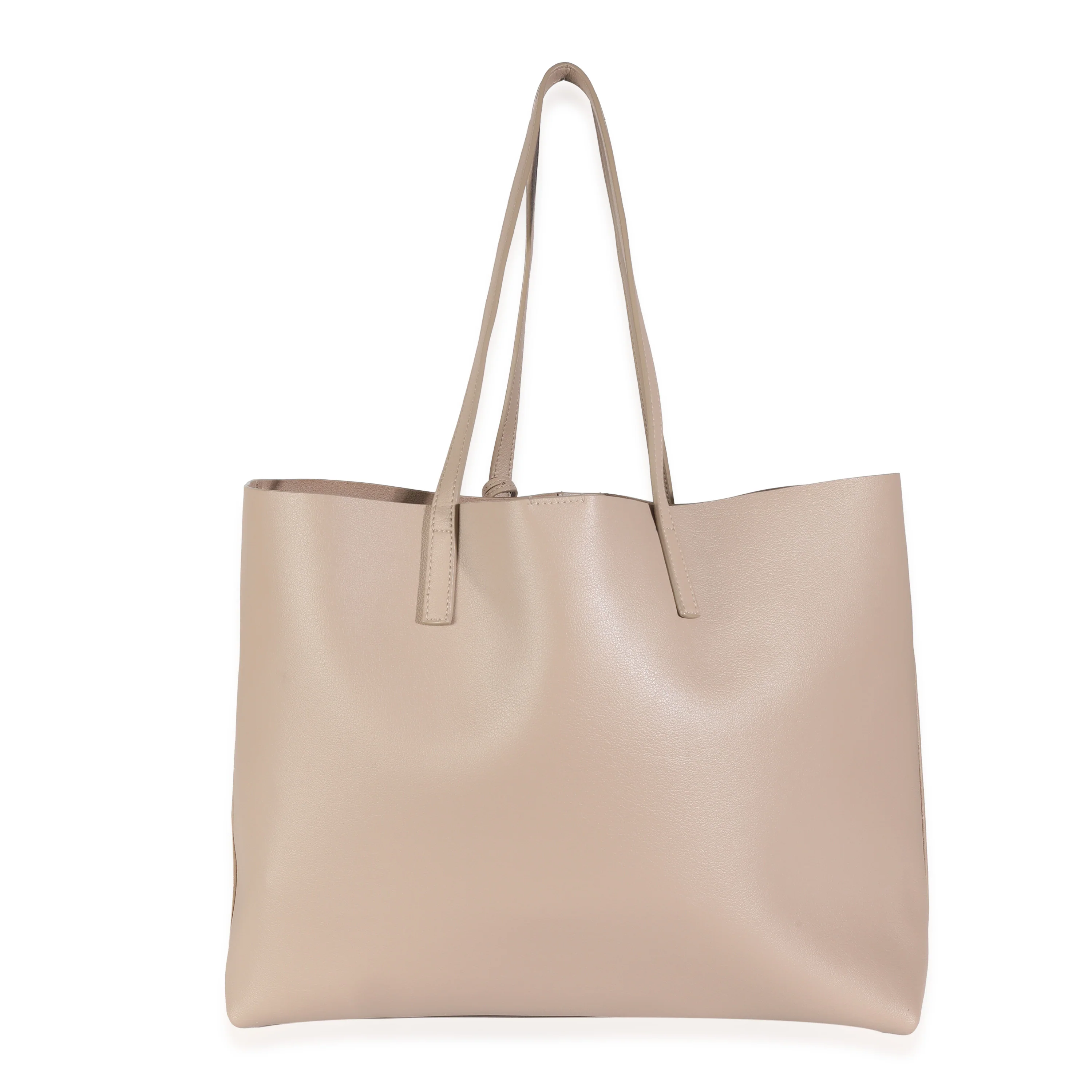 Dark Beige Calfskin Large Shopping Tote - Image 4