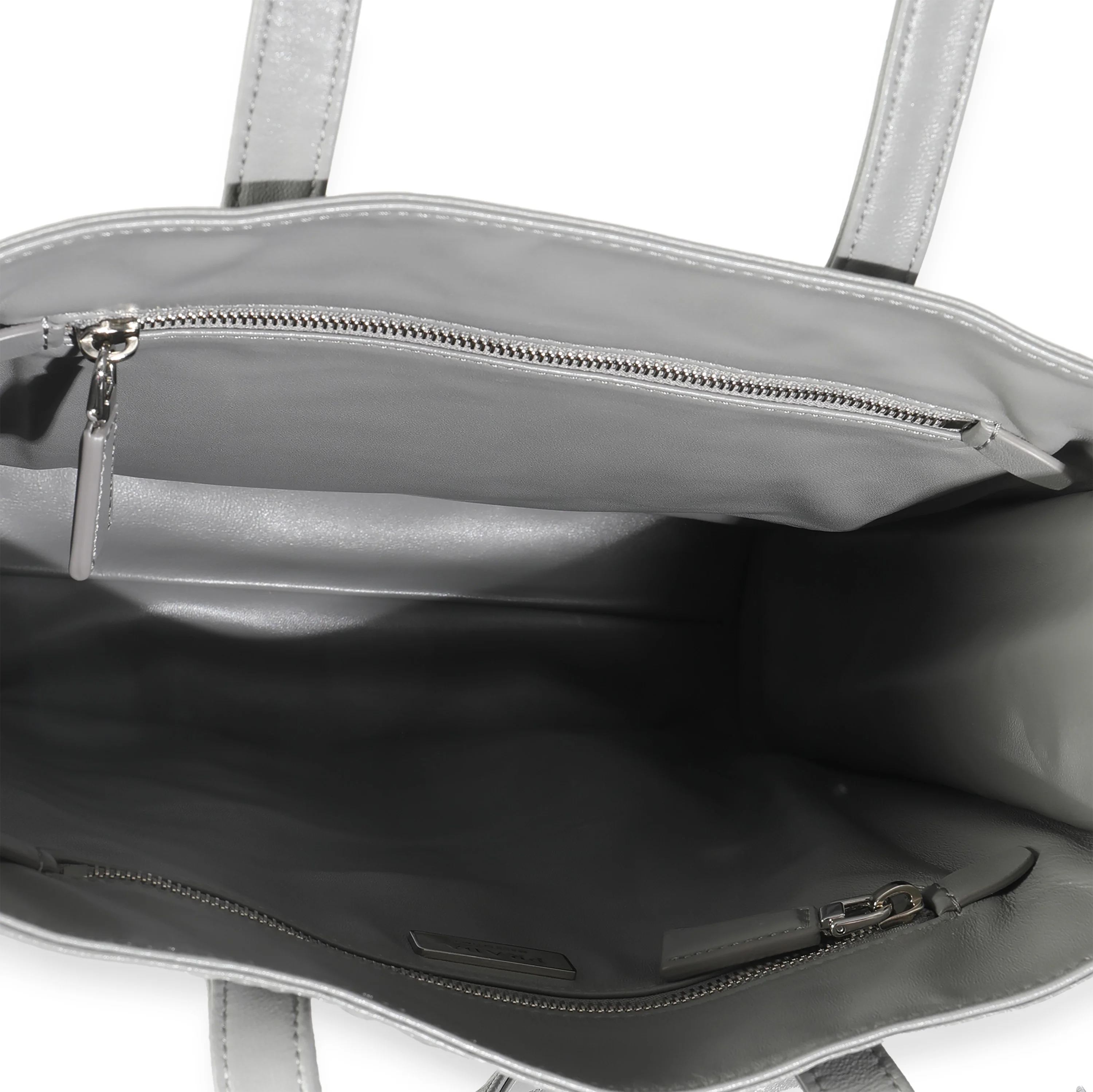 Slate Grey Nappa Small Antique Tote - Image 8