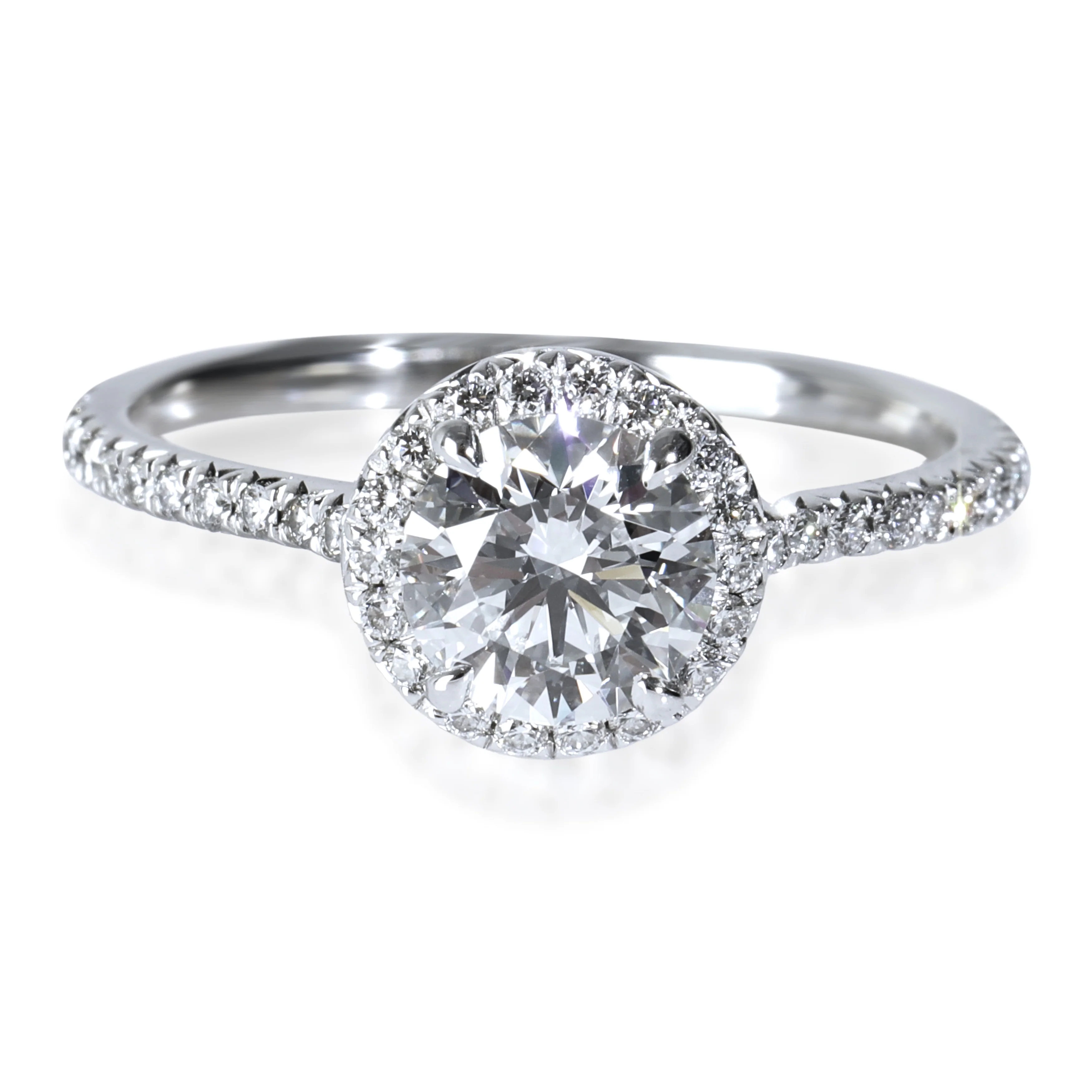 0.85 ct Round Brilliant Soleste Engagement Ring