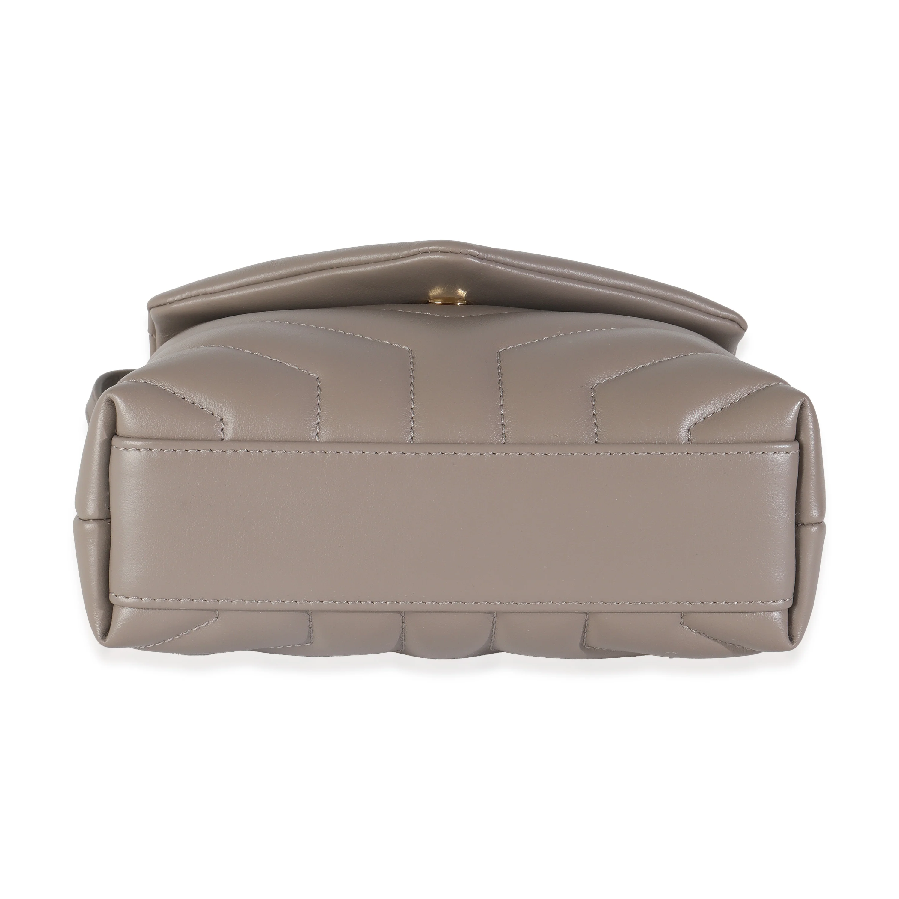 Greyish Brown Y Quilted Calfskin Toy Loulou Crossbody - Image 5