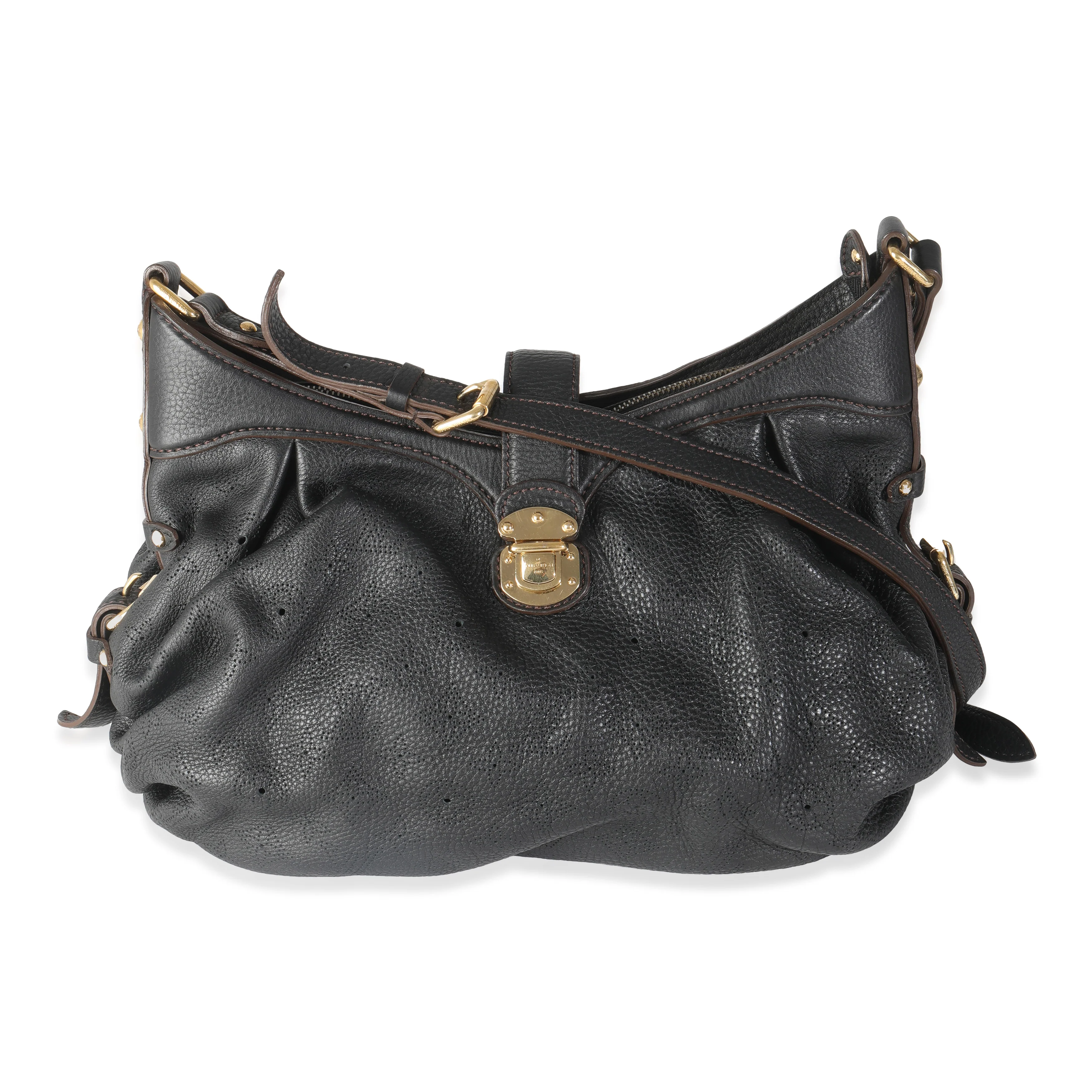 Black Monogram Mahina XS Hobo