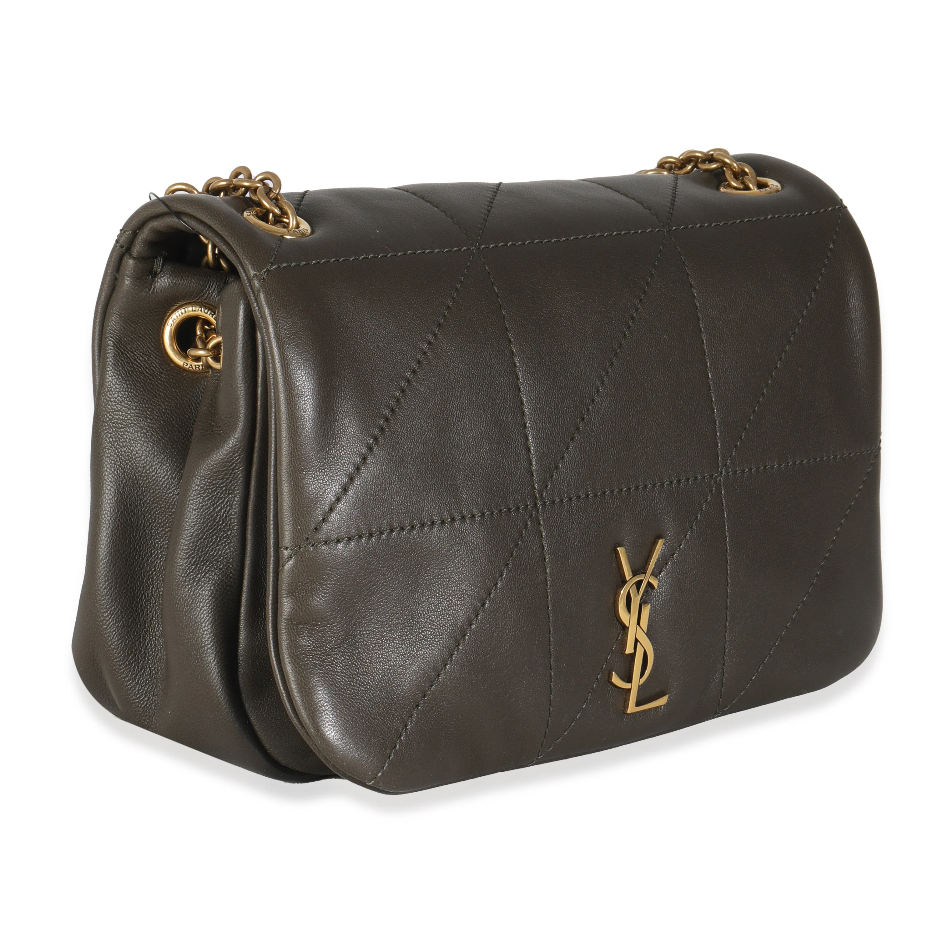 Olive Lambskin Matelasse Monogram Mini Jamie 4.3 - Image 3