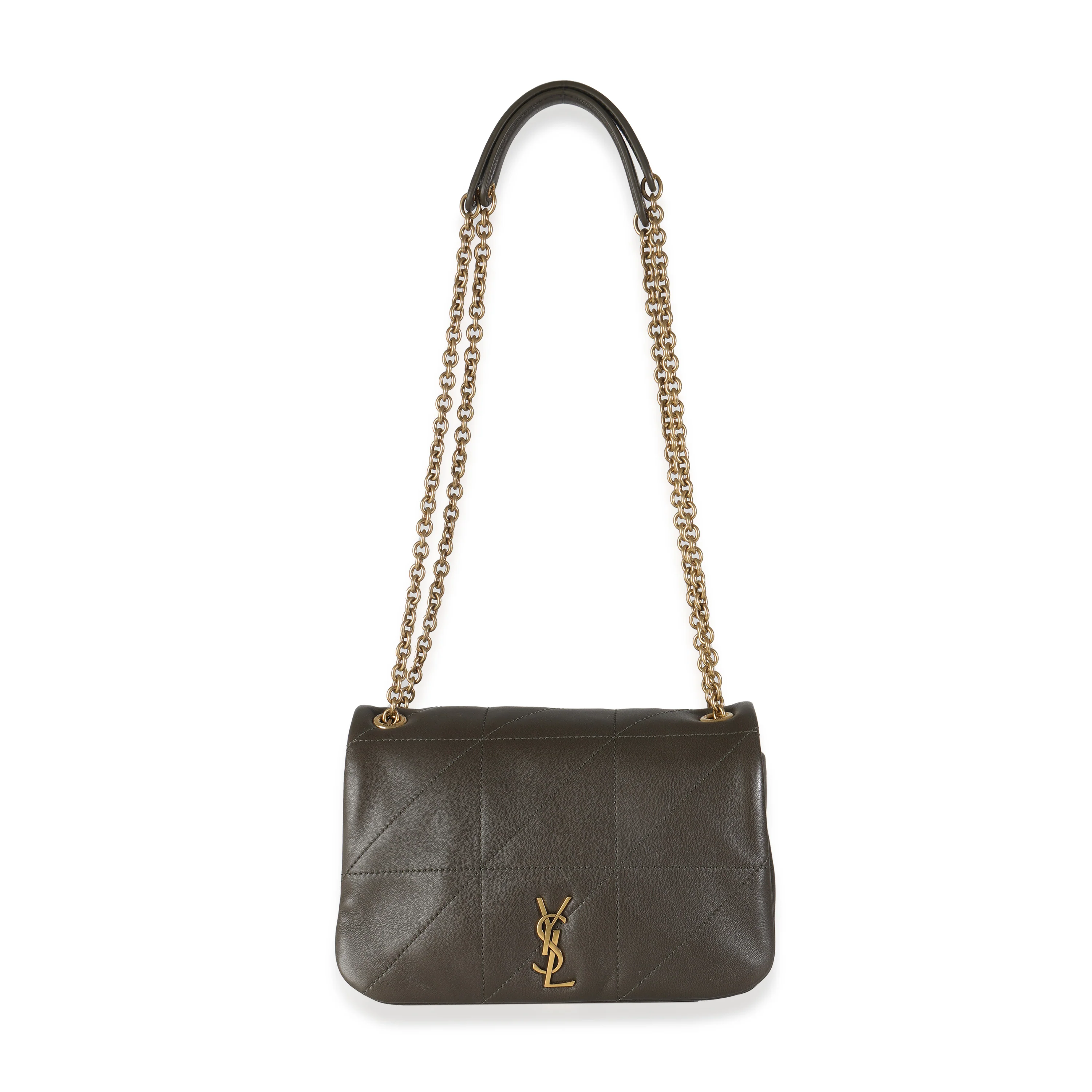 Olive Lambskin Matelasse Monogram Mini Jamie 4.3 - Image 8