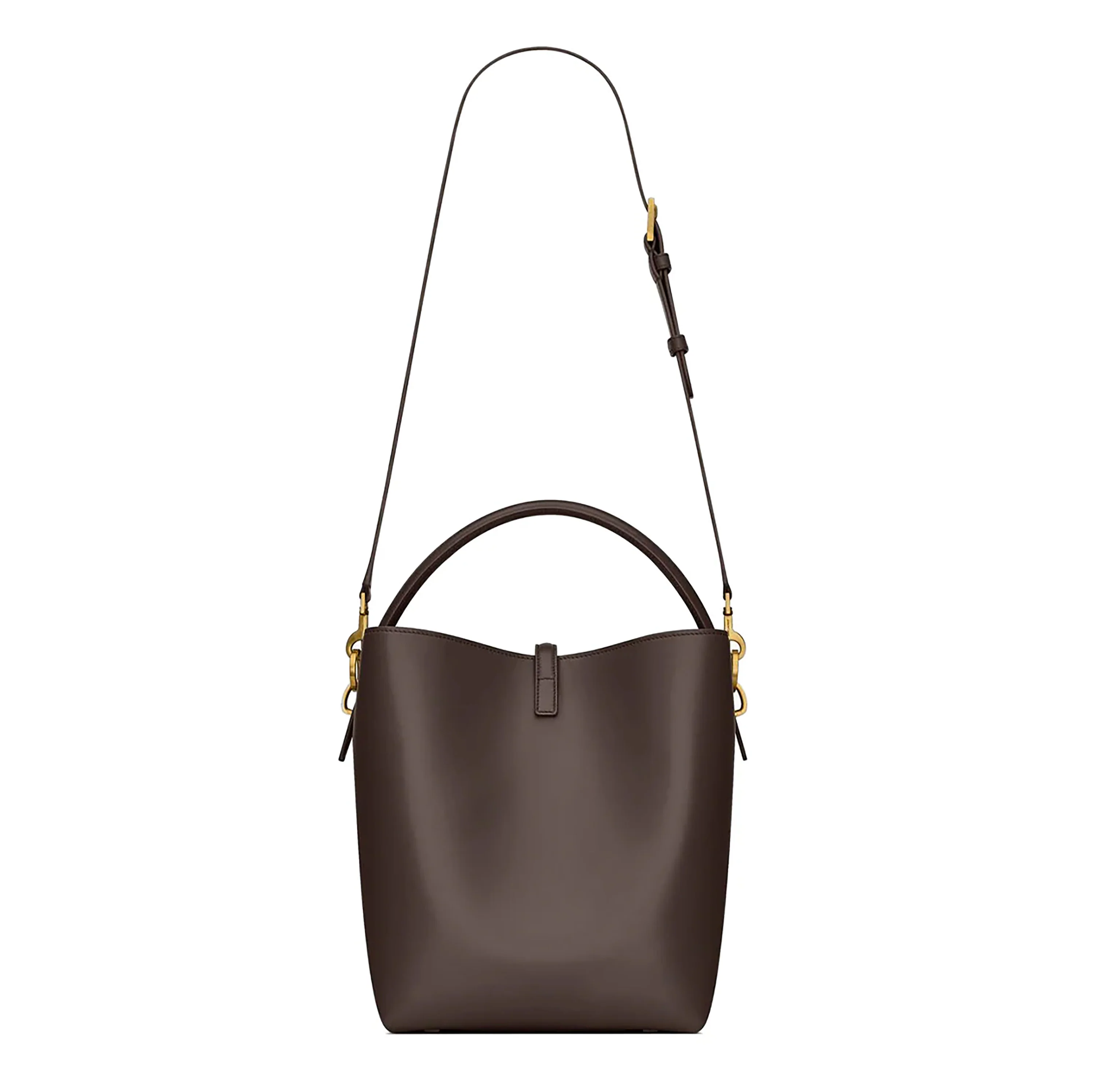Dark Sweet Choco Smooth Calfskin Le 37 Bucket Bag - Image 4