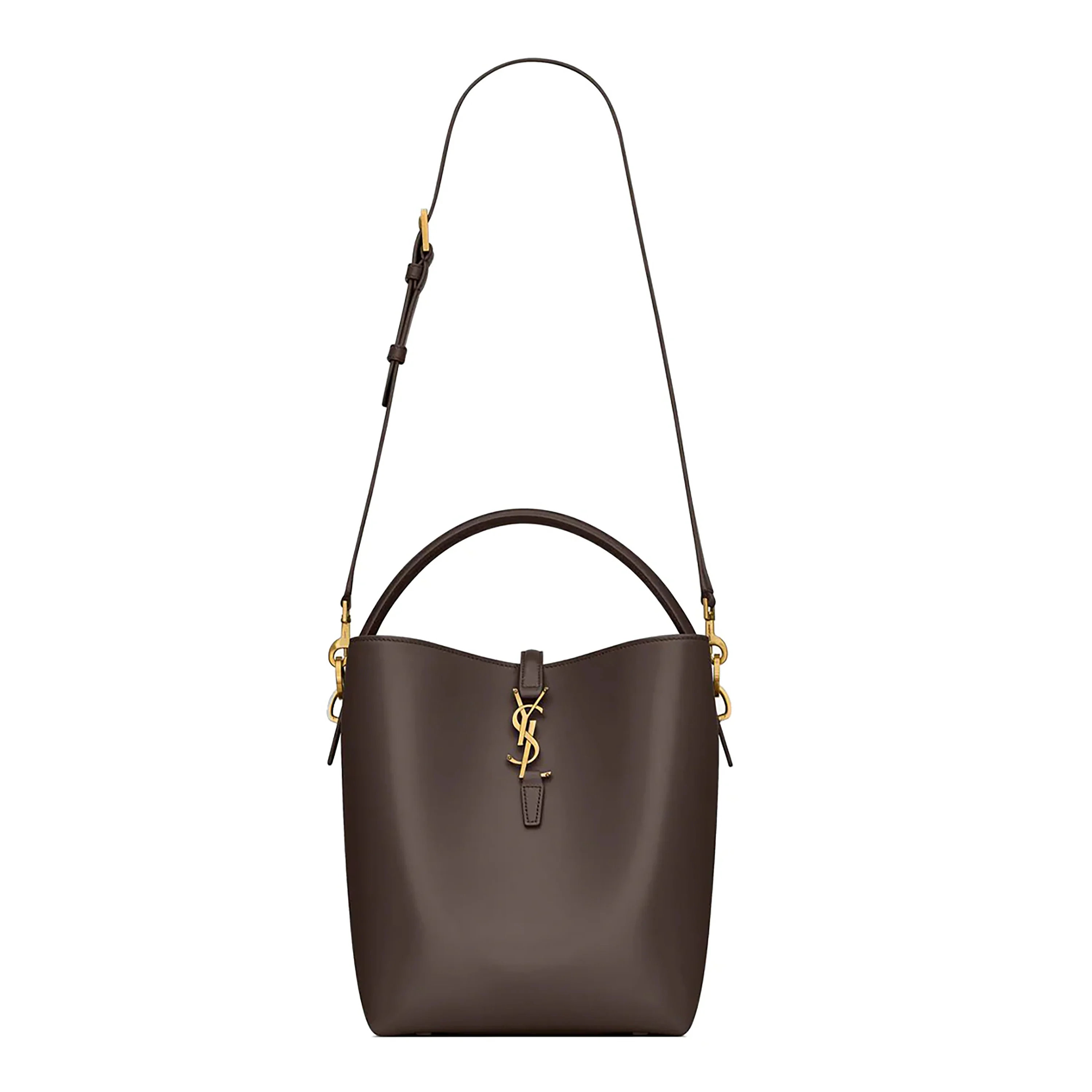 Dark Sweet Choco Smooth Calfskin Le 37 Bucket Bag - Image 5