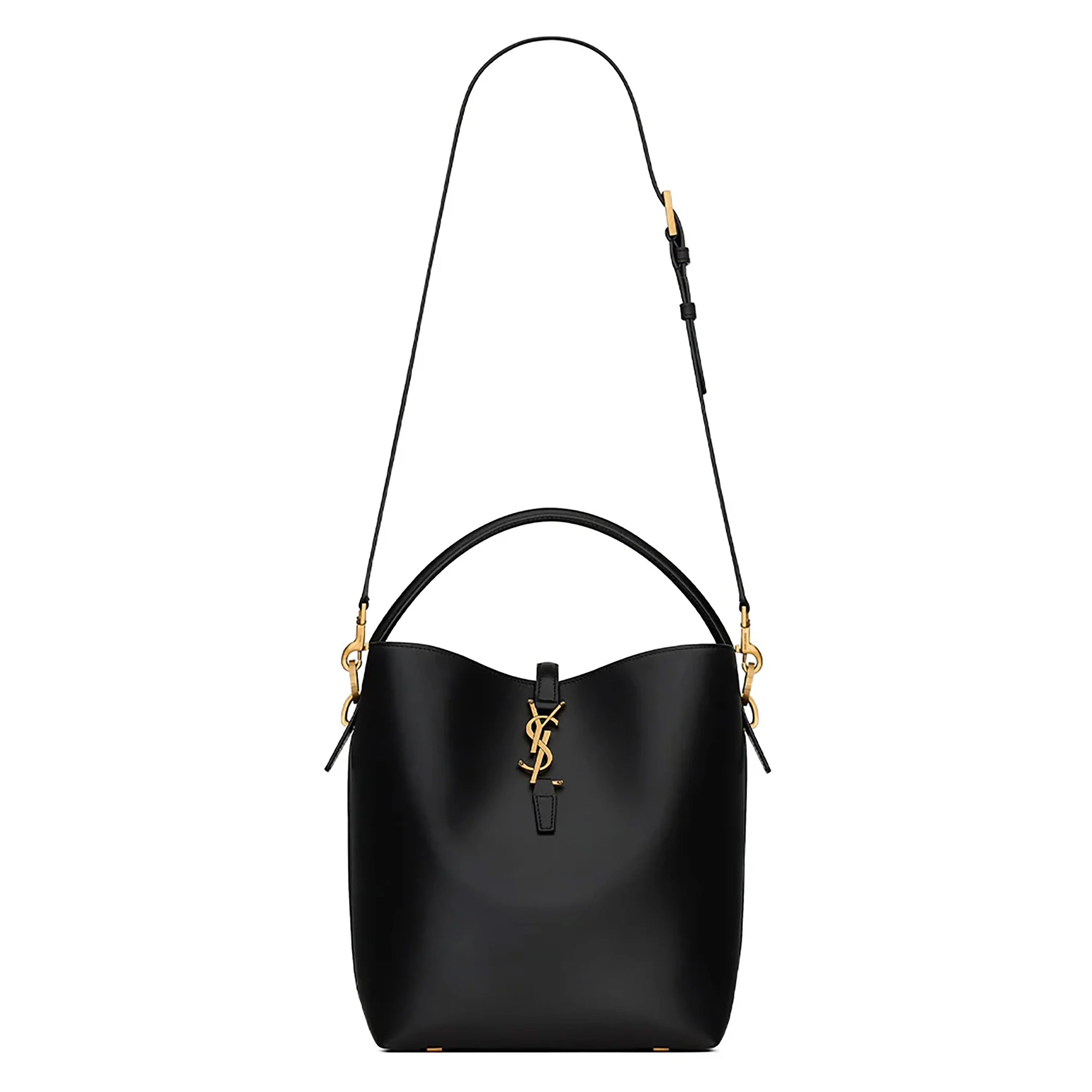 Black Smooth Calfskin Le 37 Bucket Bag - Image 3