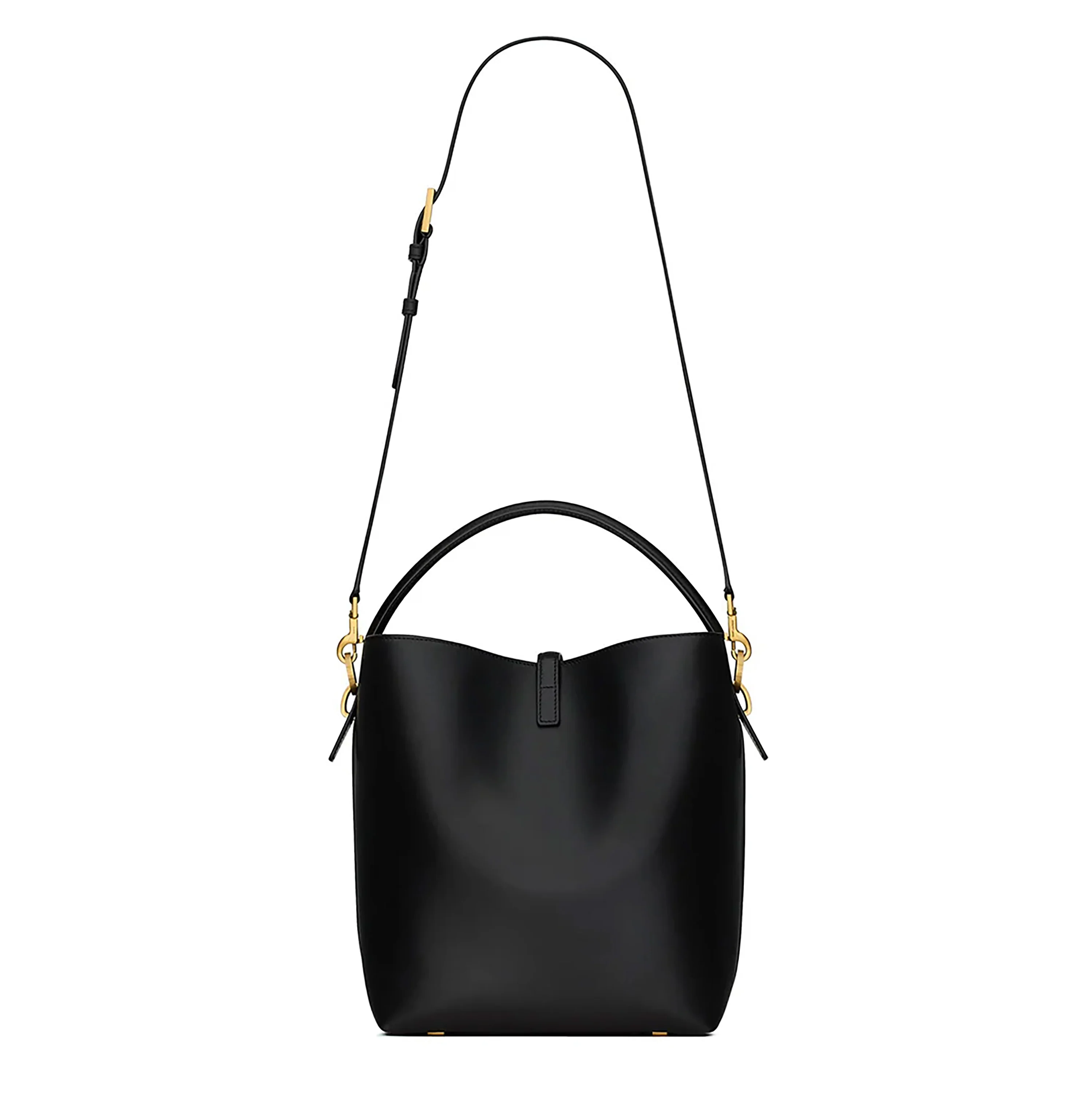 Black Smooth Calfskin Le 37 Bucket Bag - Image 4