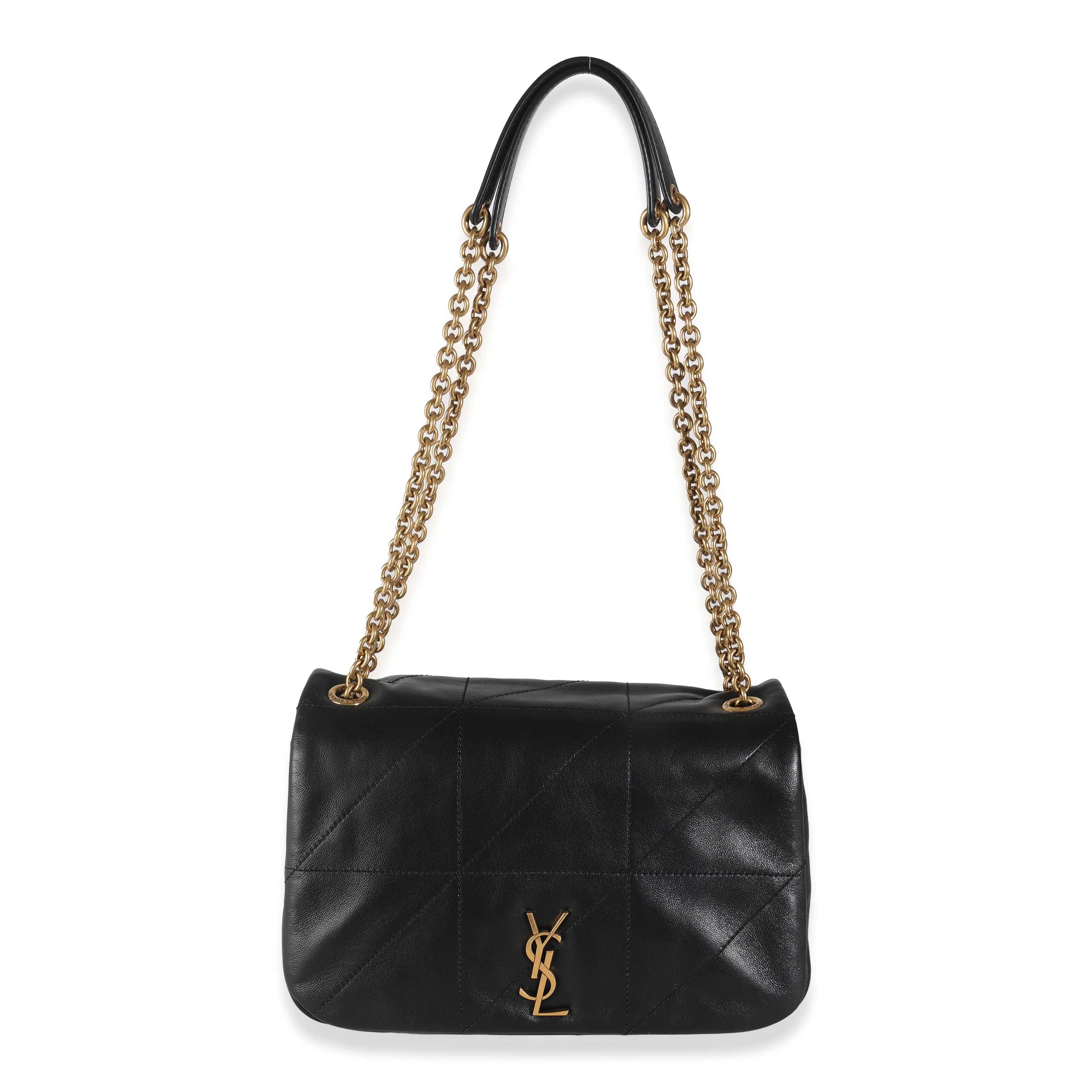 Black Lambskin Matelasse Monogram Small Jamie 4.3