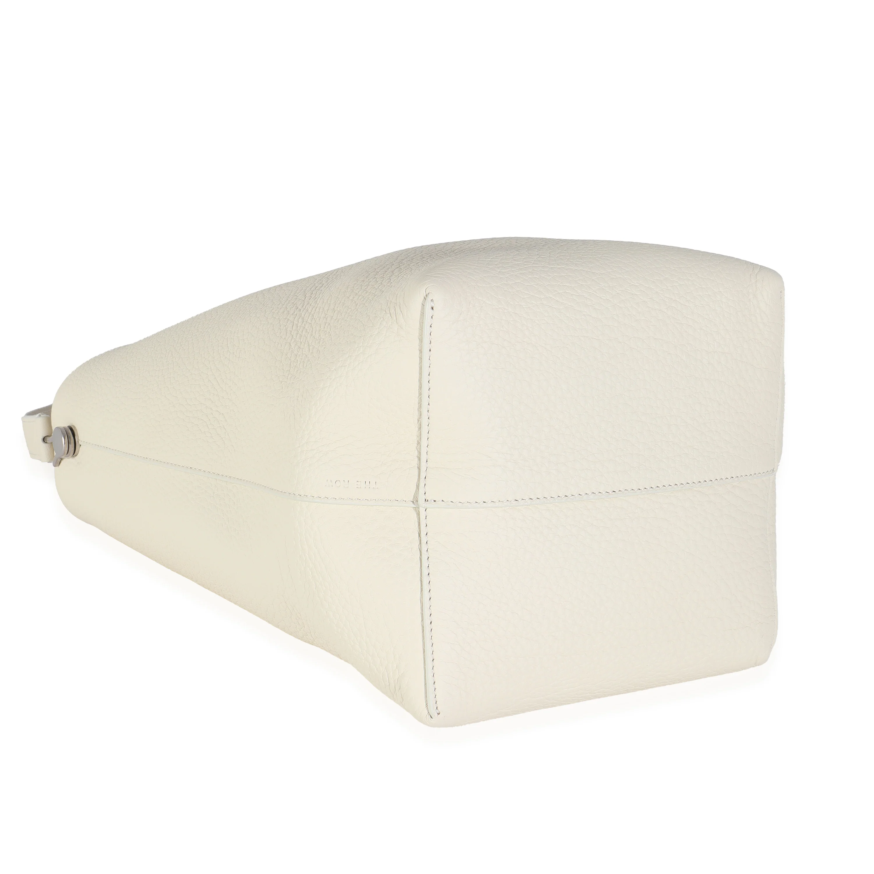 Ivory Grained Calfskin Medium NS Tote Hook Bag - Image 6