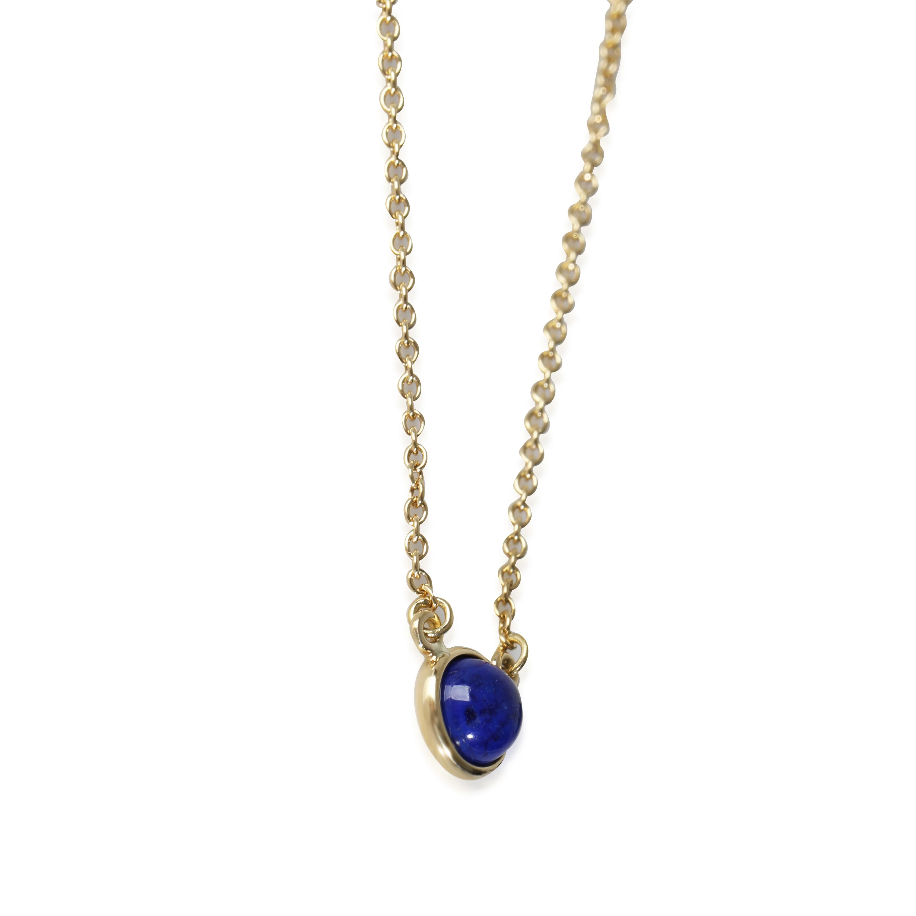 Color By The Yard Lapis Pendant in 18k Yellow Gold - Image 2