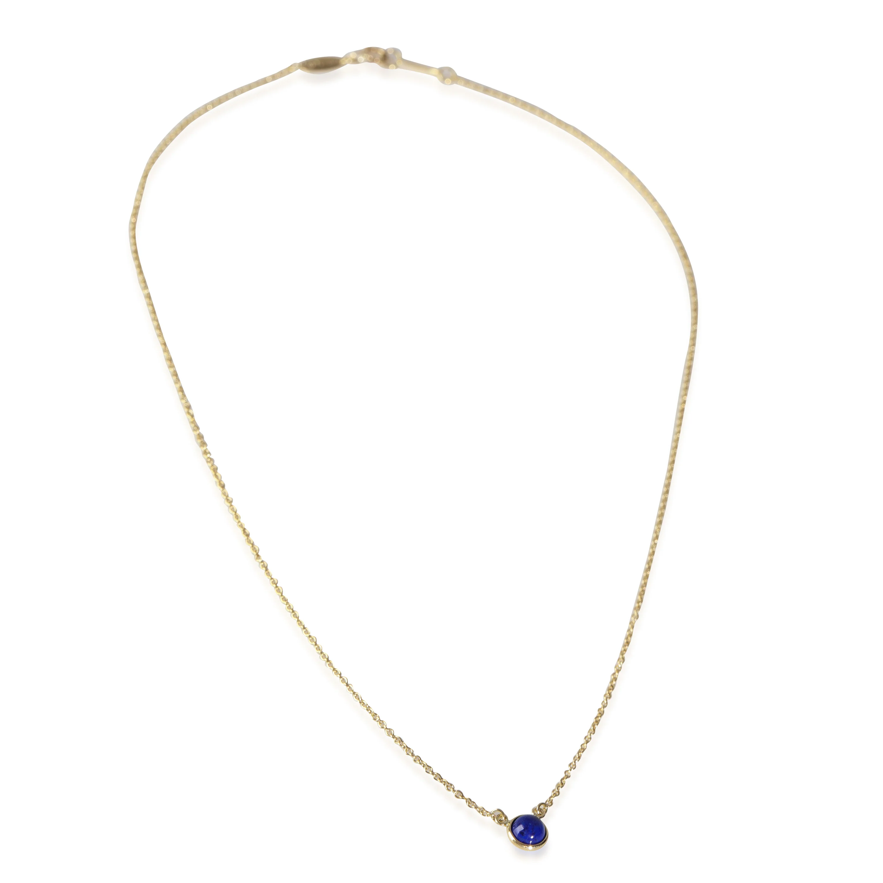 Color By The Yard Lapis Pendant in 18k Yellow Gold - Image 3
