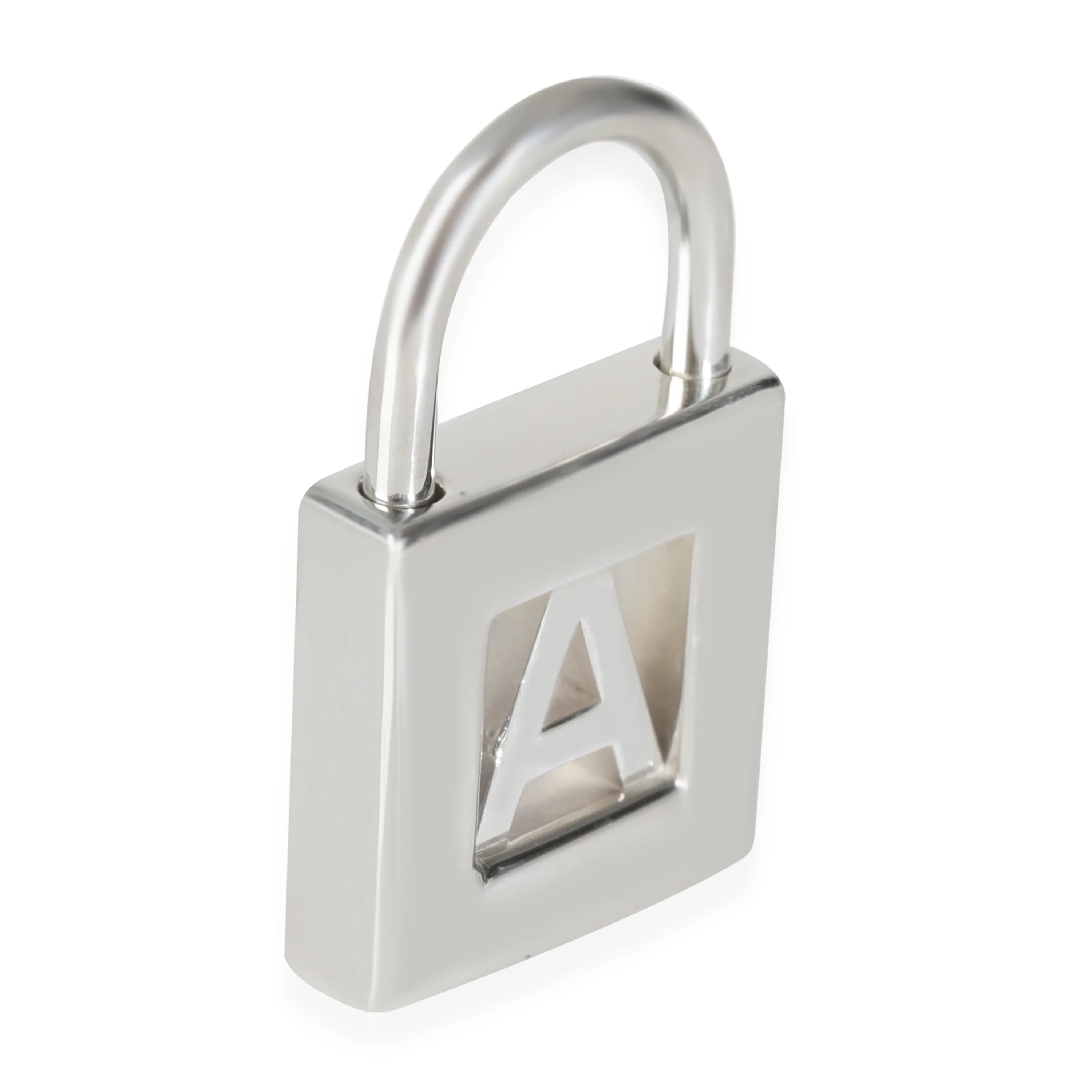 Padlock Letter A Charm In Sterling Silver - Image 2