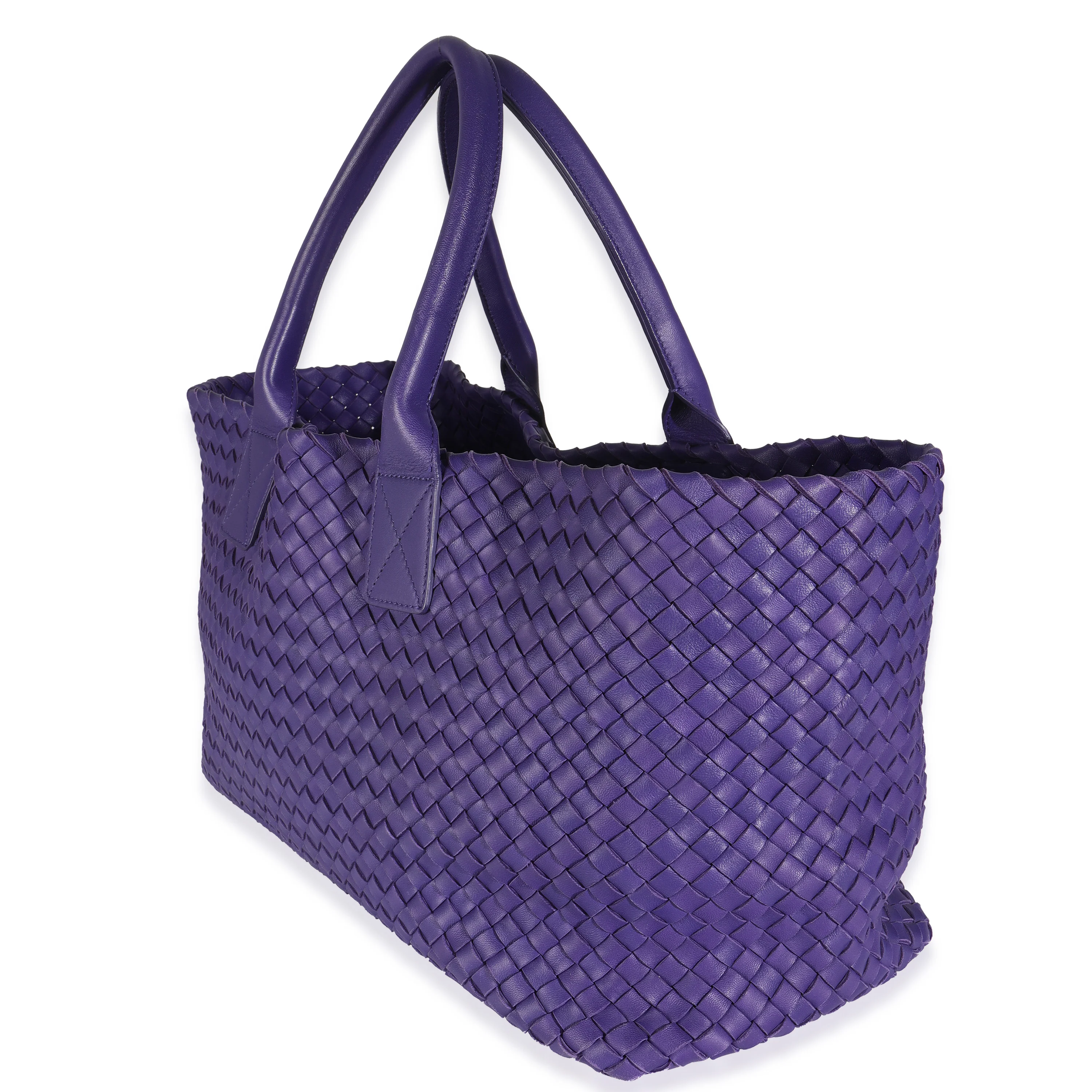 Purple Nappa Intrecciato Medium Cabat - Image 2