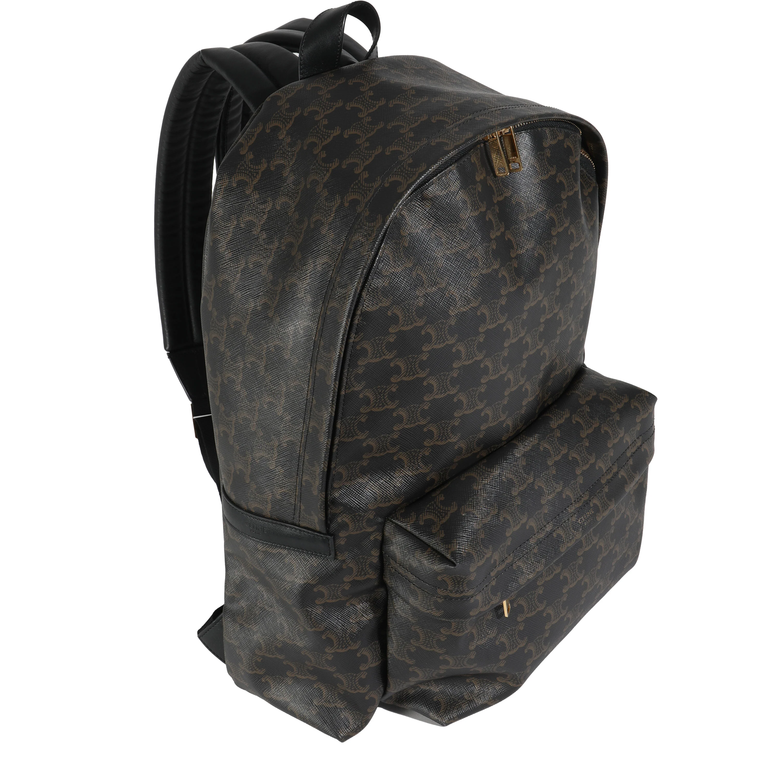 Brown Canvas Medium Triomphe Backpack - Image 2