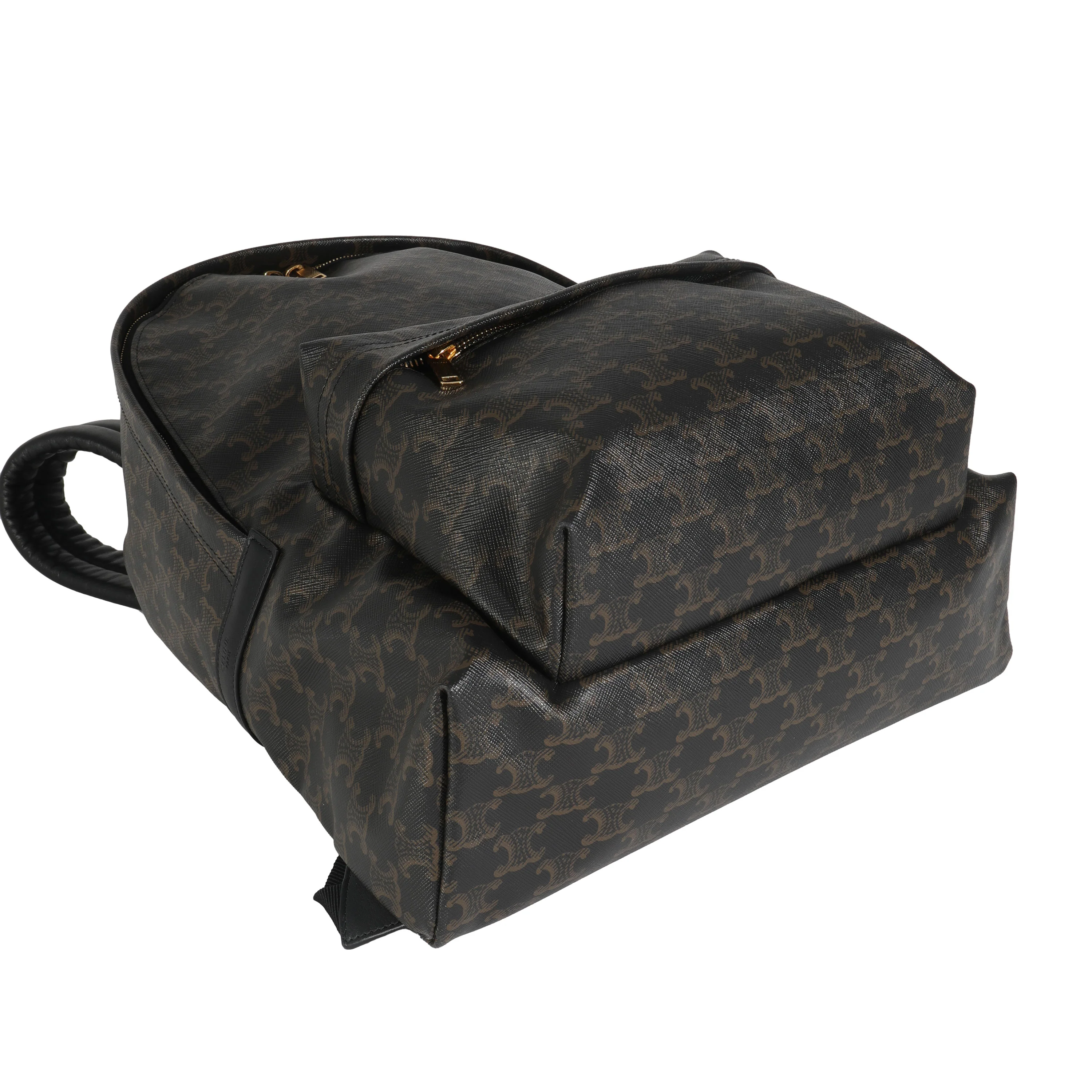 Brown Canvas Medium Triomphe Backpack - Image 6