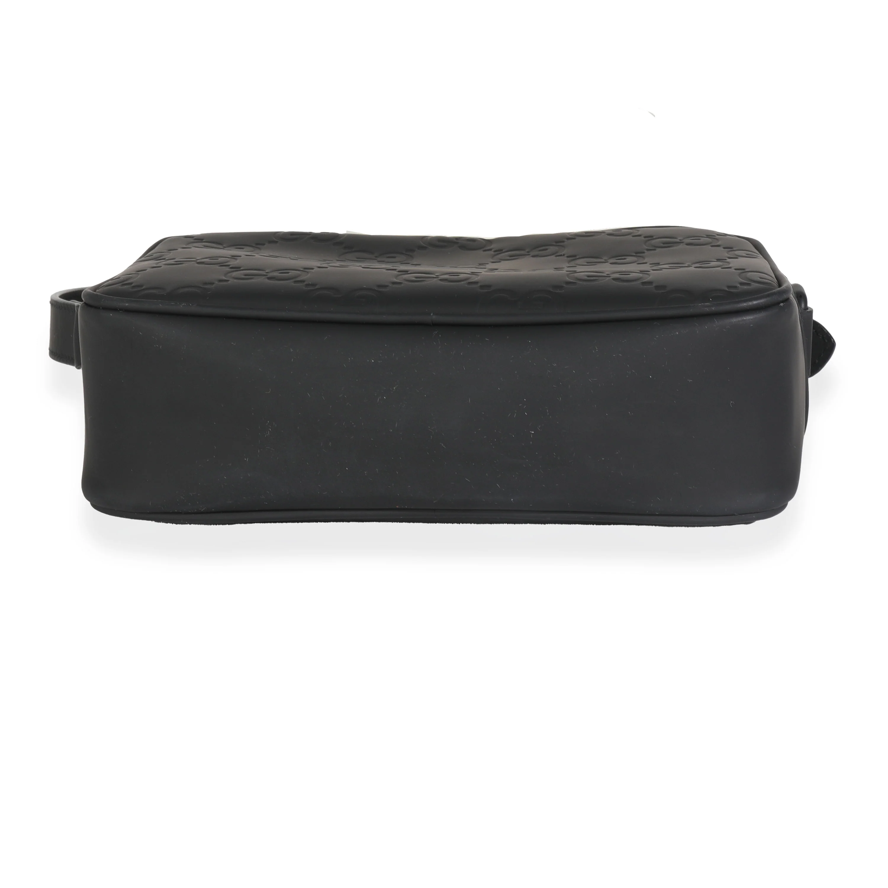 Grey GG Rubber Effect Mini Shoulder Bag - Image 4