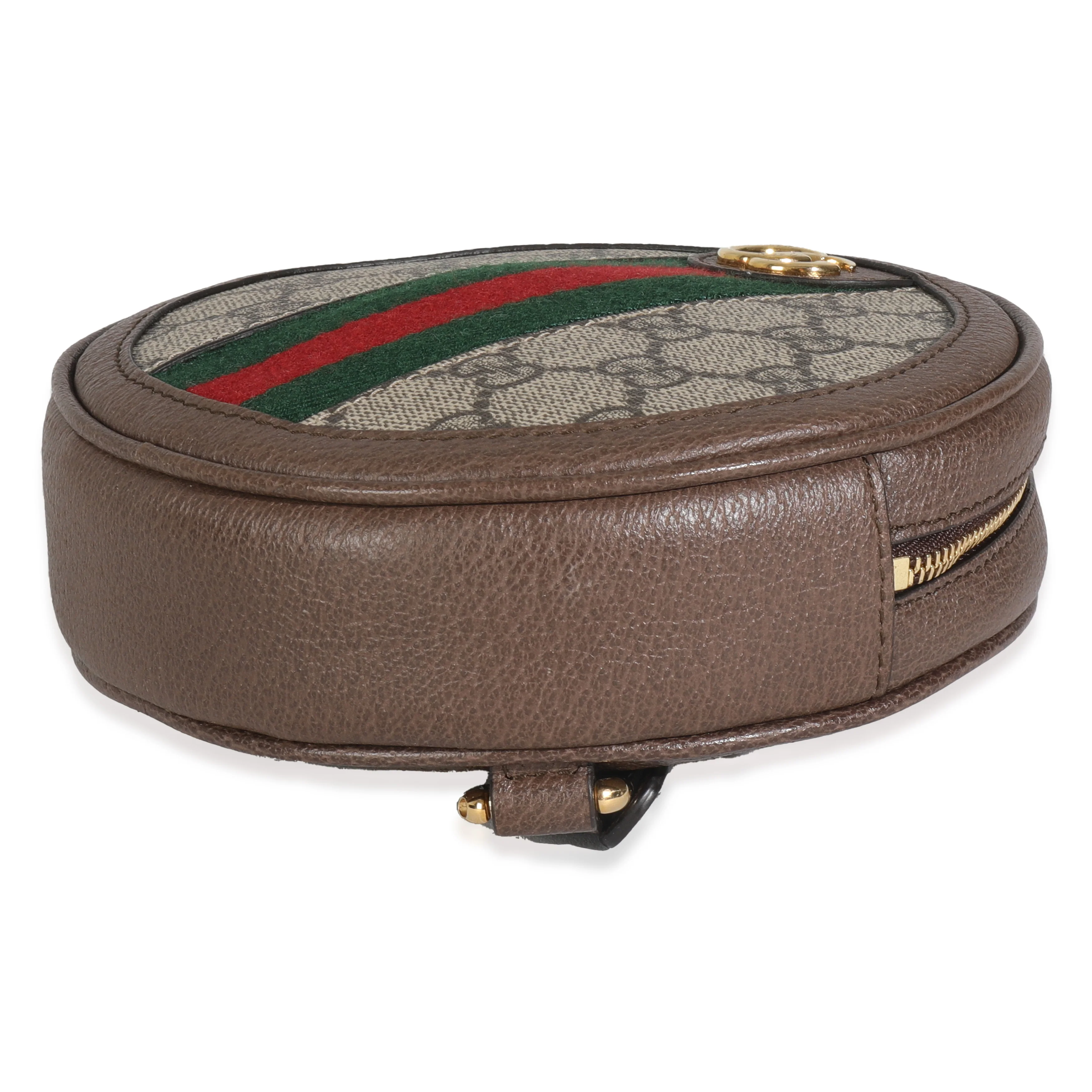 Beige GG Supreme Canvas Ophidia Round Backpack - Image 6