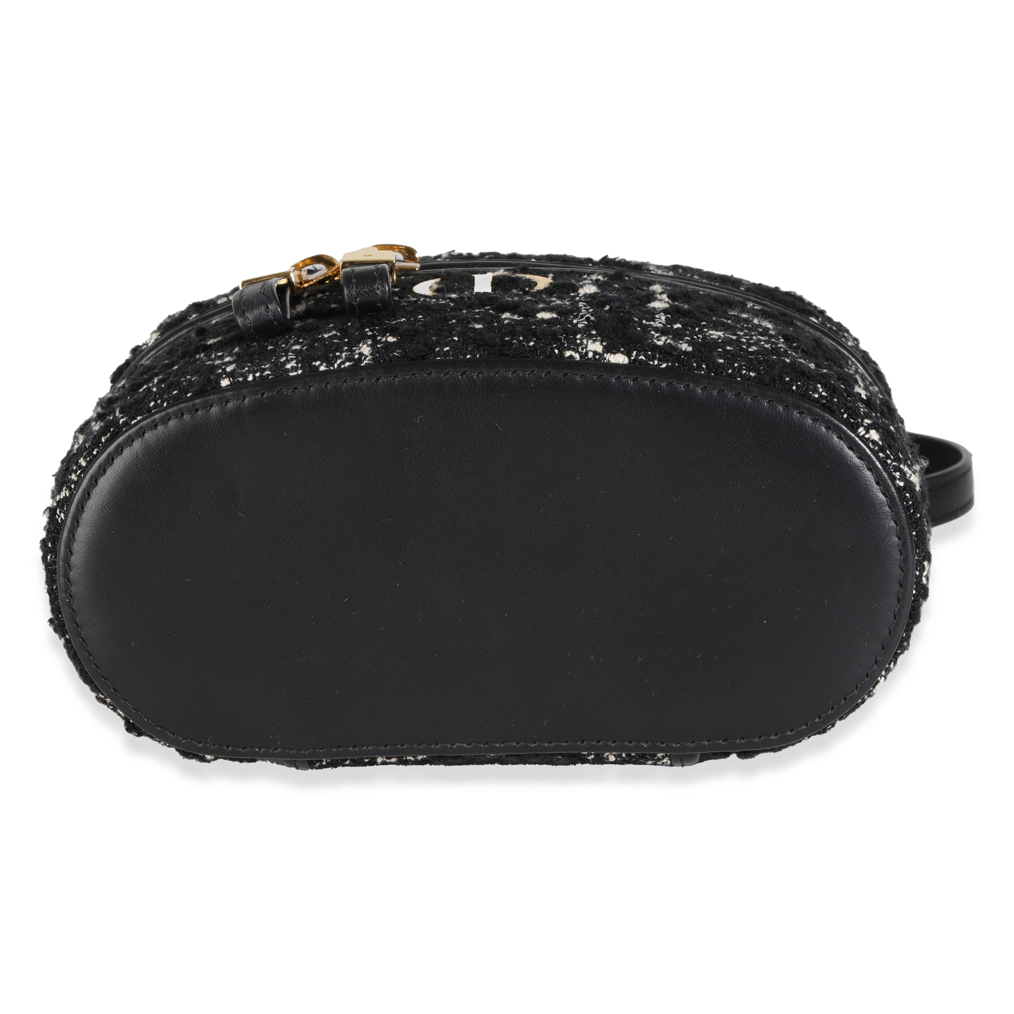 Black Gold Tweed Mini Caro Vanity - Image 5