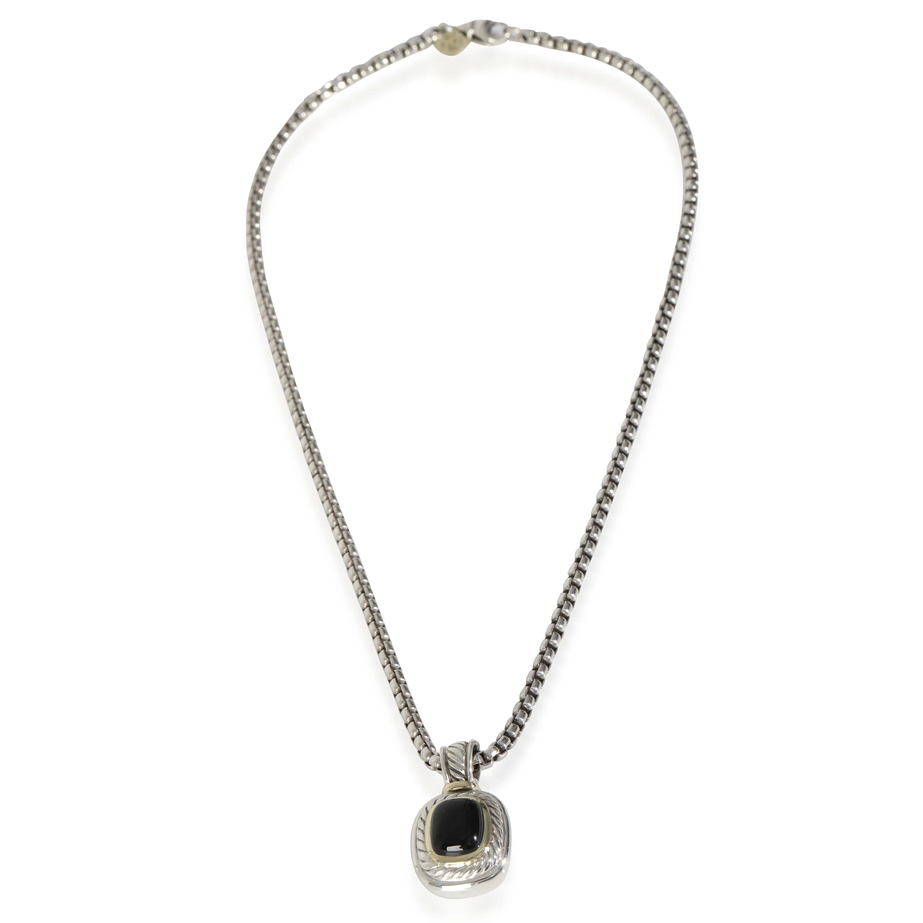 Albion Onyx Pendant in 14k Yellow Gold/Sterling Silver - Image 2