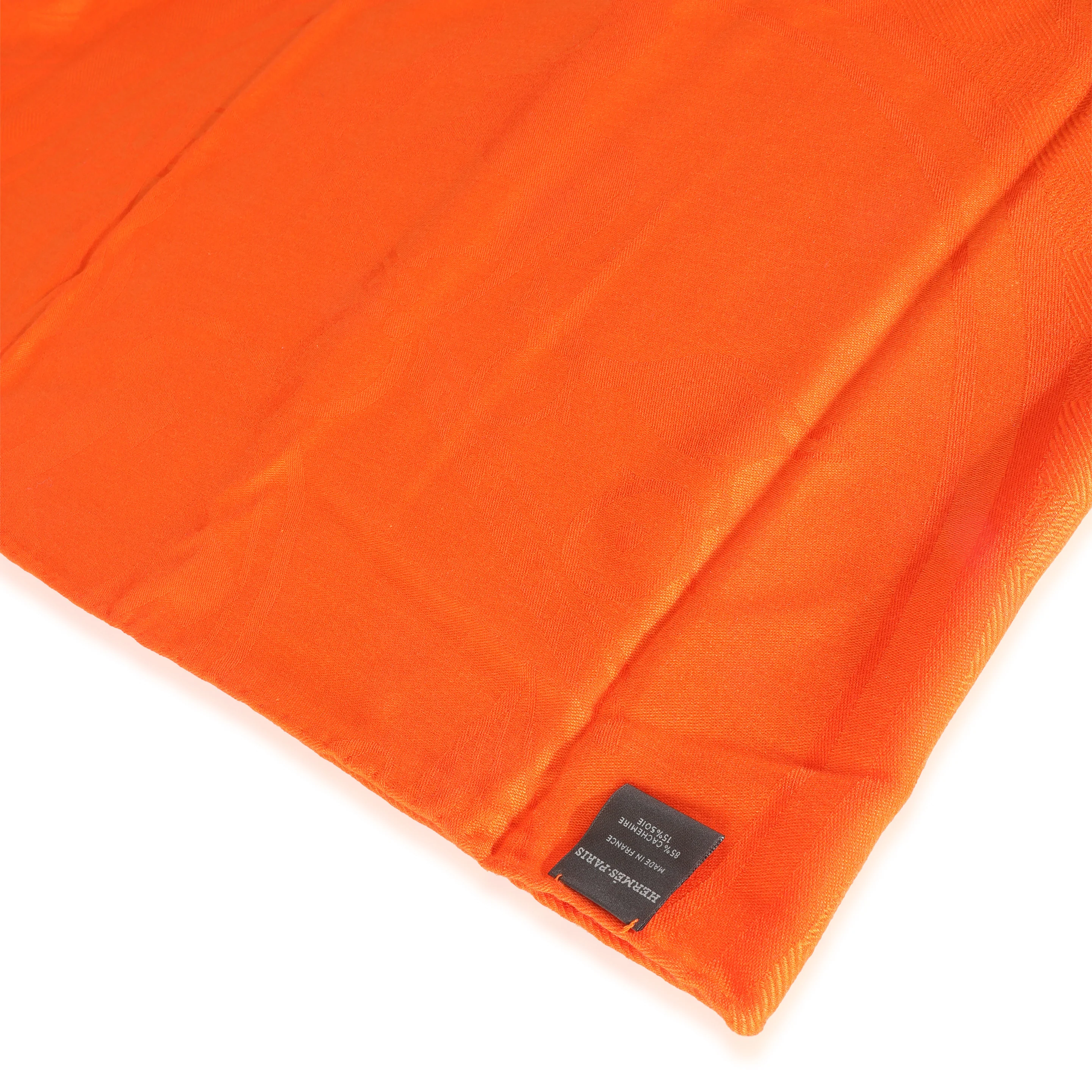 Orange Vif Cashmere New Libris Stole - Image 5