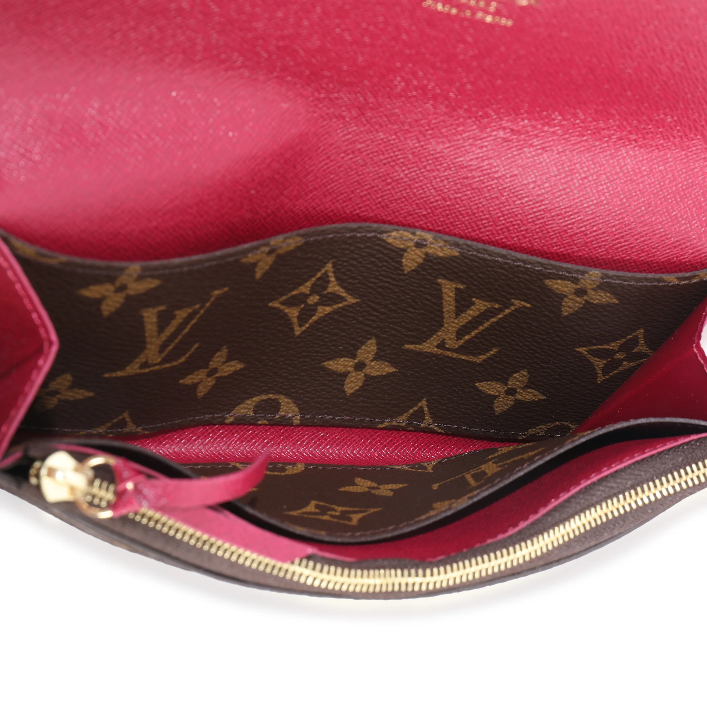 Fuchsia Monogram Canvas Emilie Wallet - Image 8