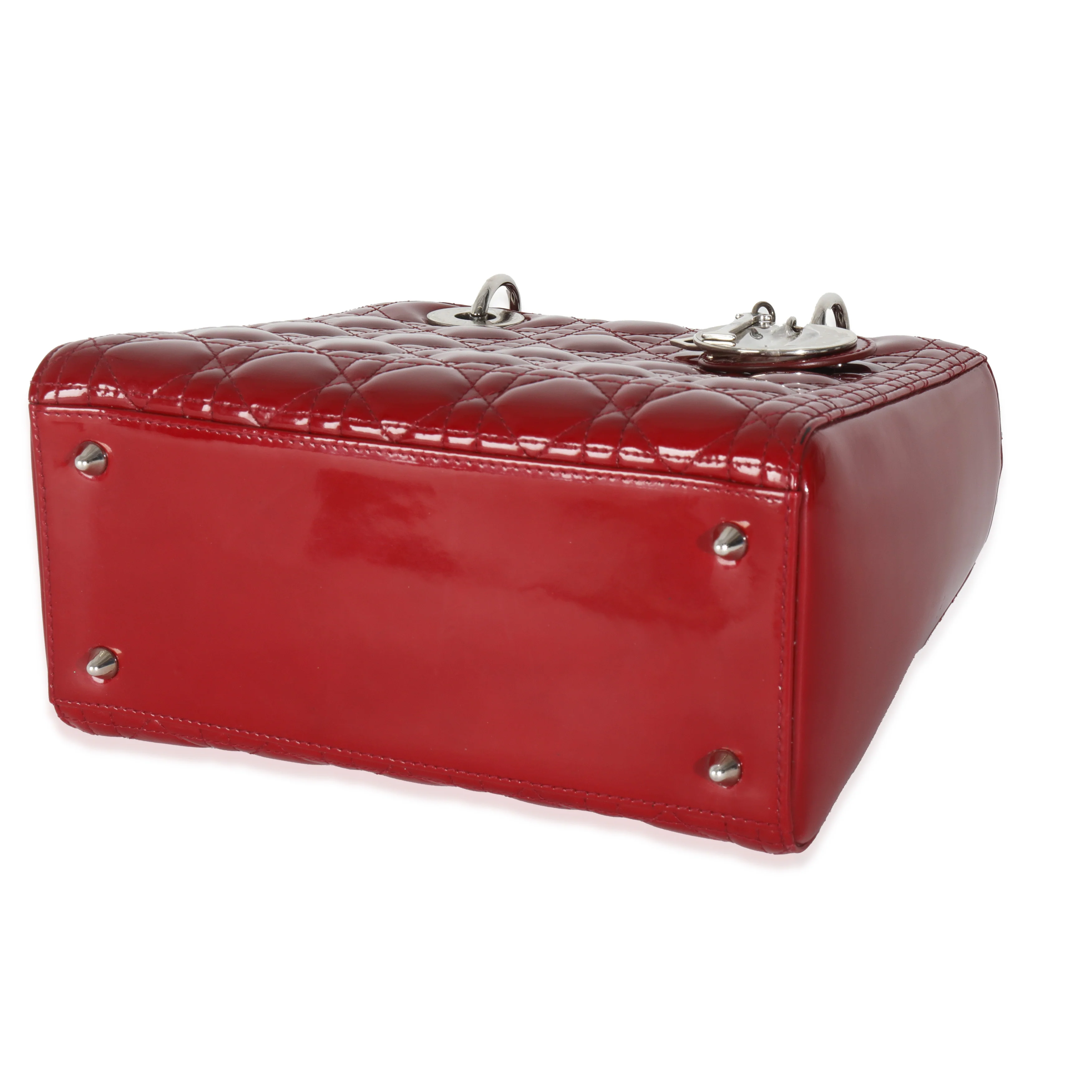 Red Patent Cannage Medium Lady Dior - Image 7