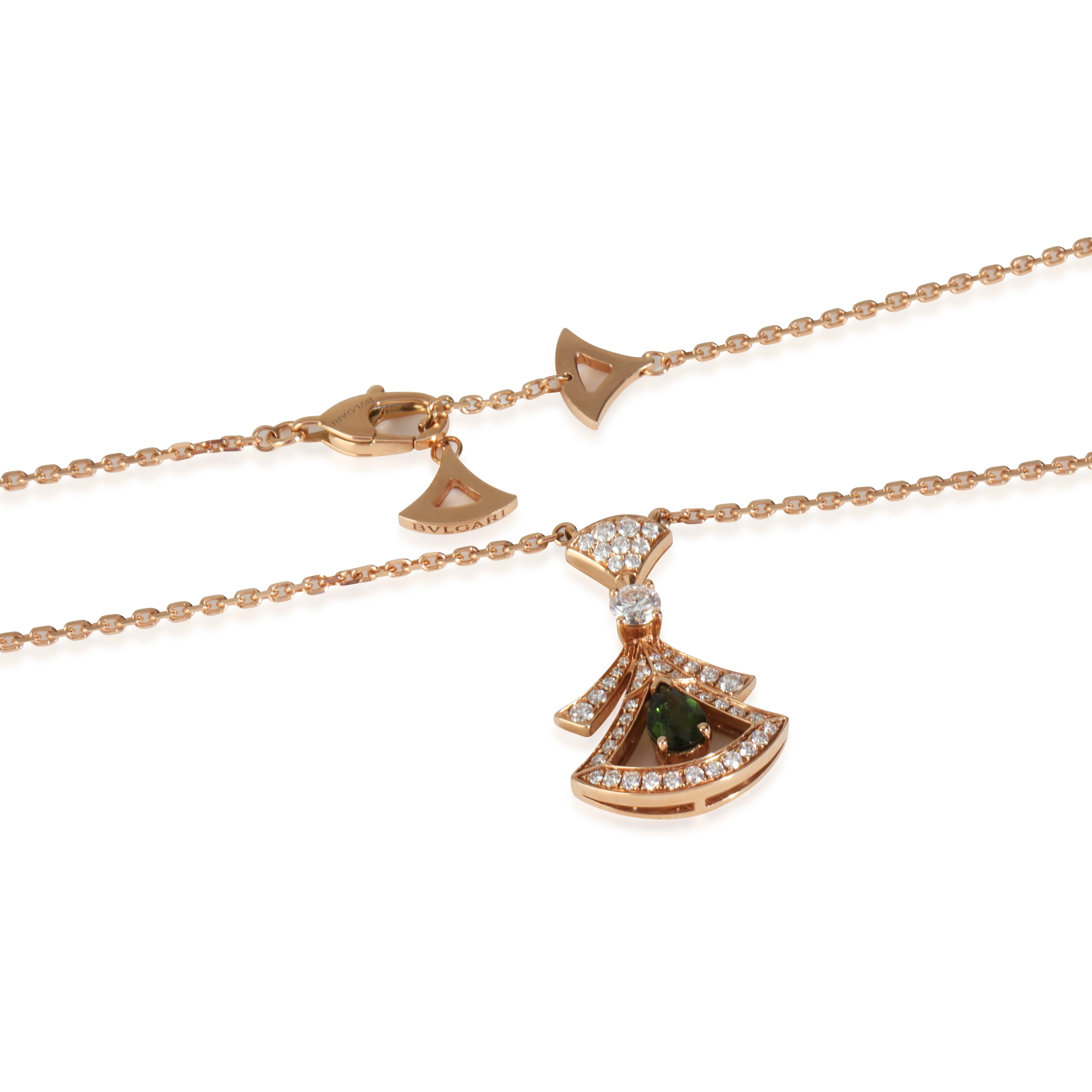 Rose Gold Tourmaline and Diamond Divas Dream Pendant - Image 2