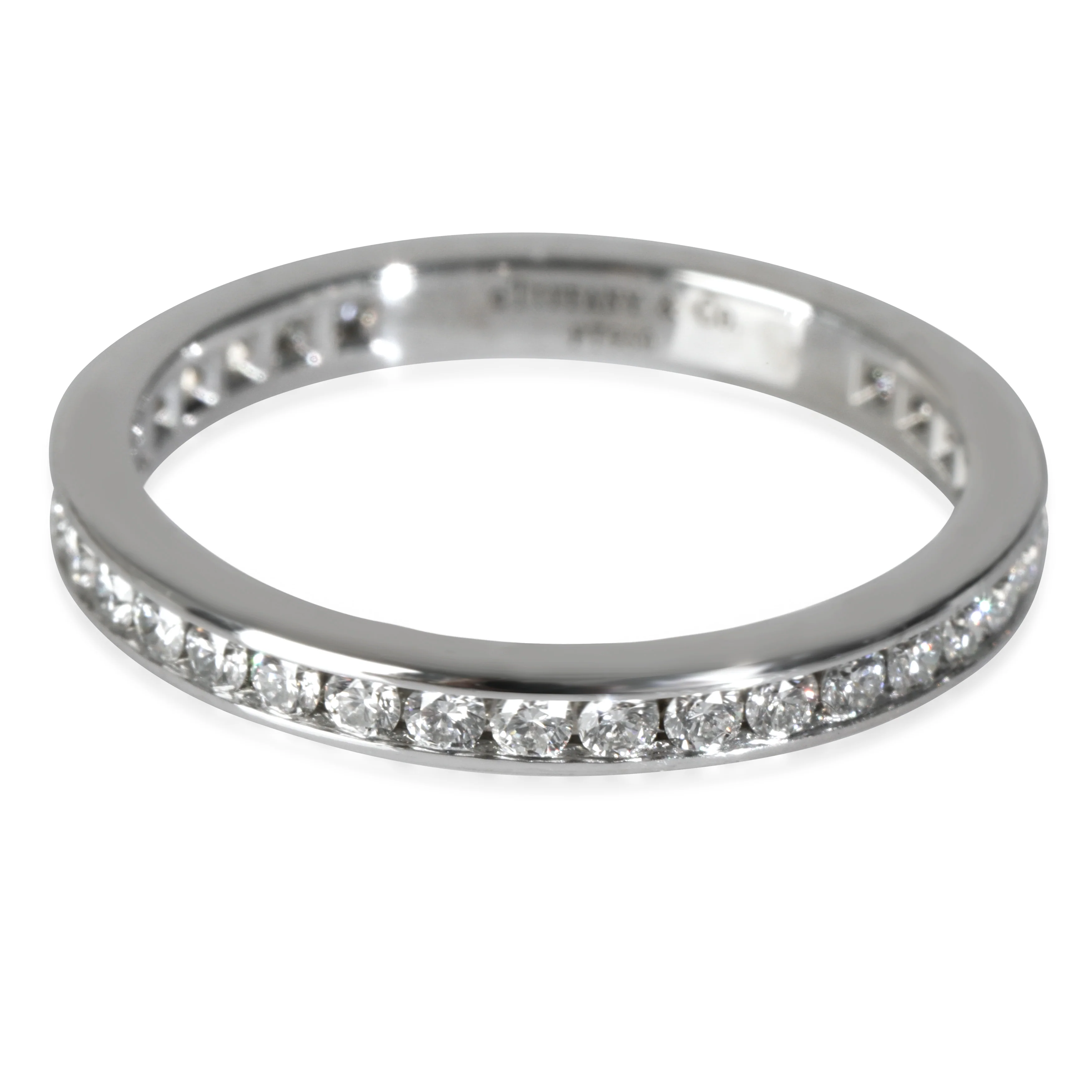 Platinum Channel Set Eternity Band