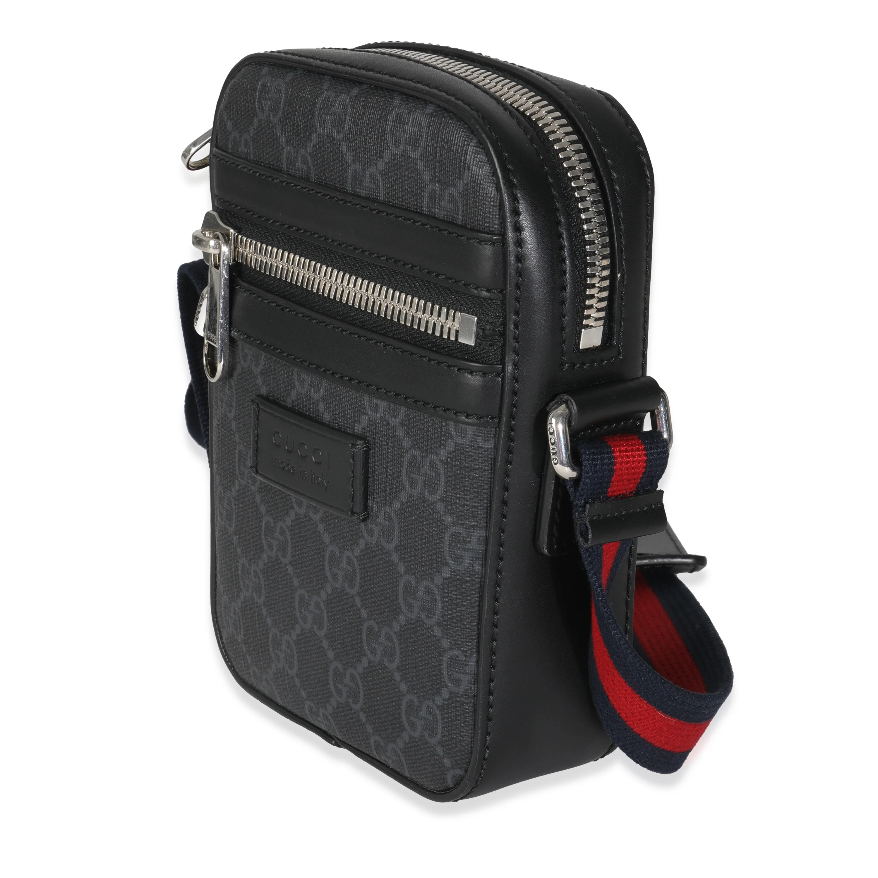 Black GG Supreme Canvas Small Messenger - Image 2